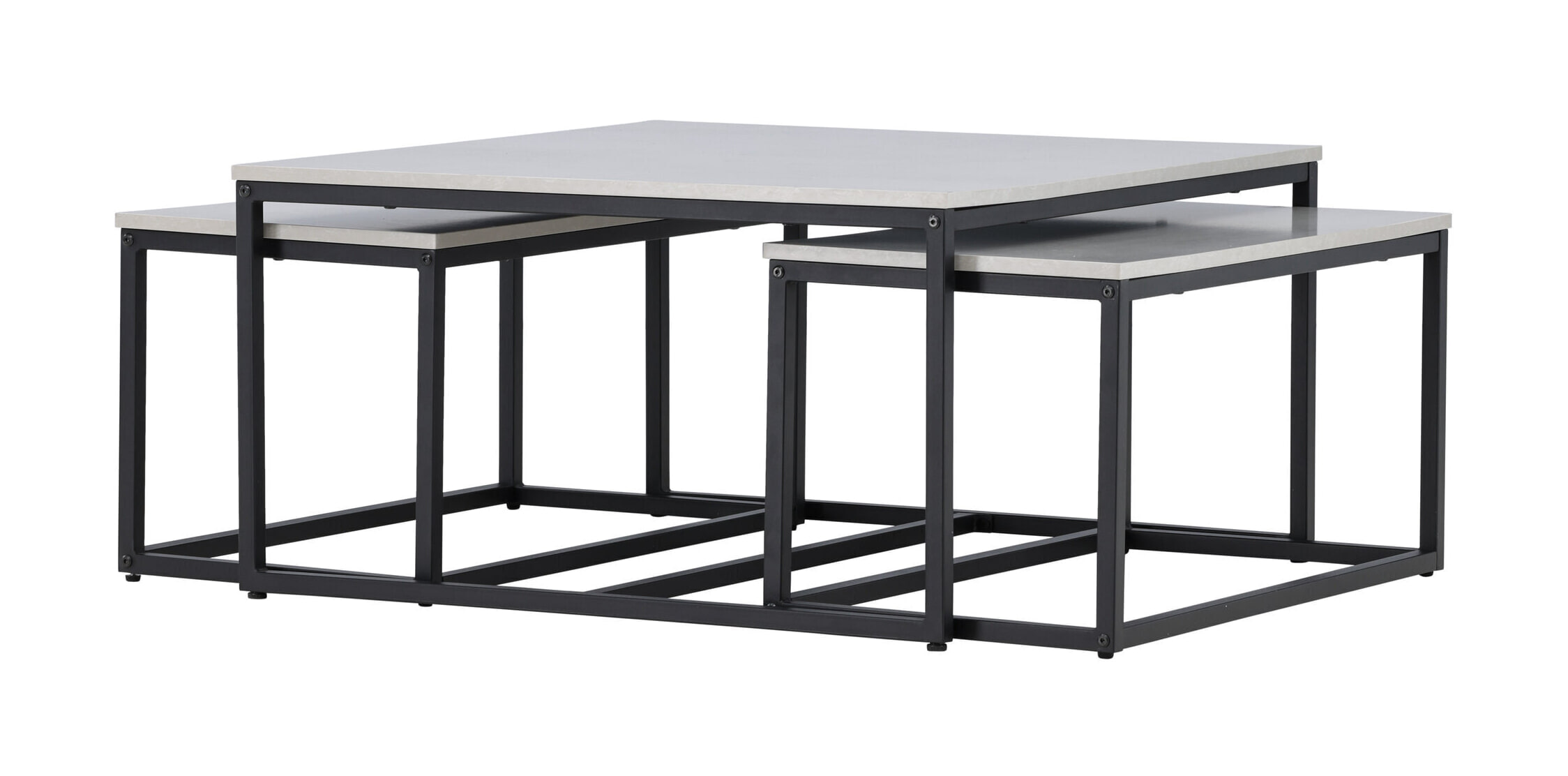 Nohr Salontafel 'Dacey' Betonlook, Set van 3 stuks