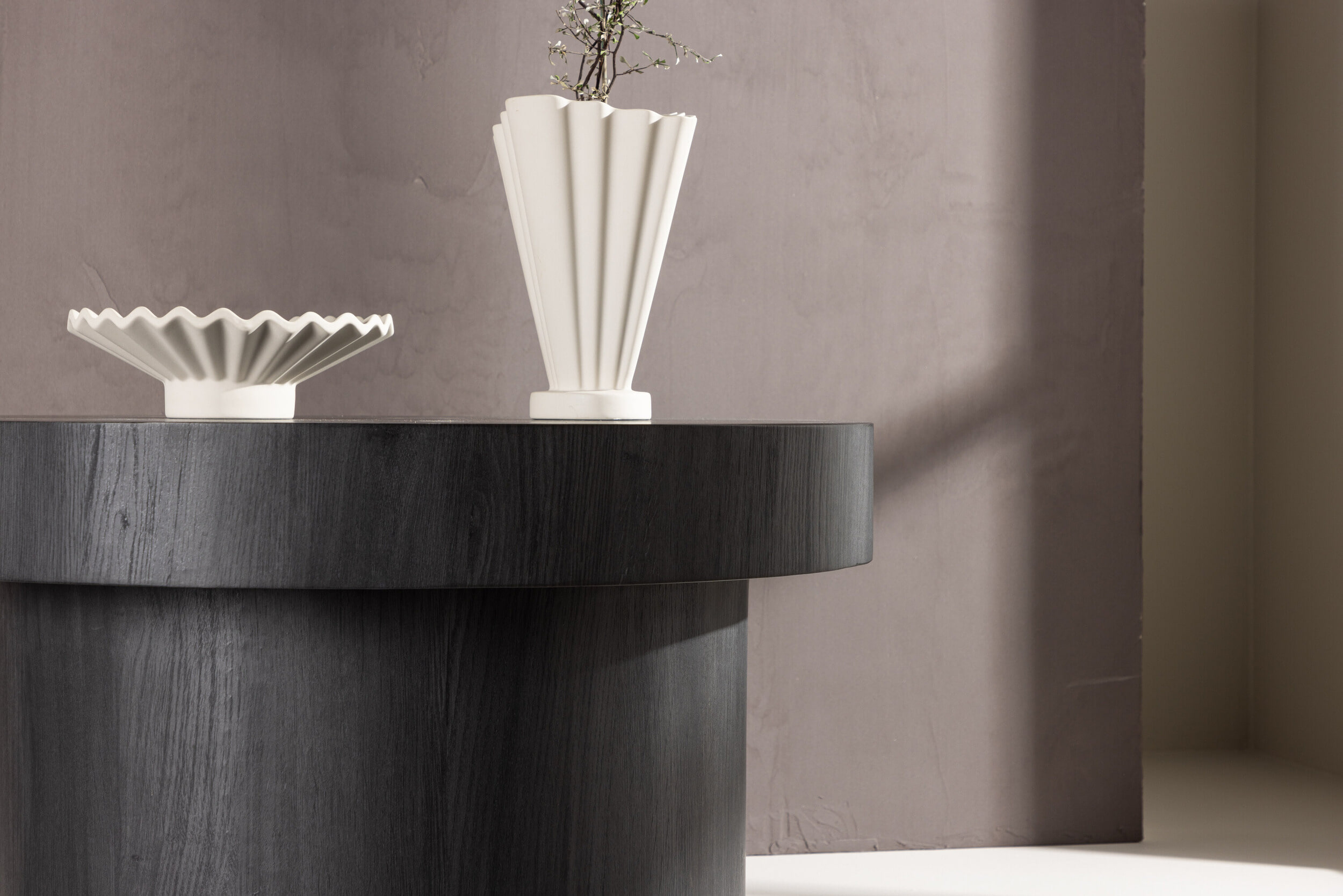 Nohr Ronde Salontafel 'Tazia' 80cm, kleur Zwart