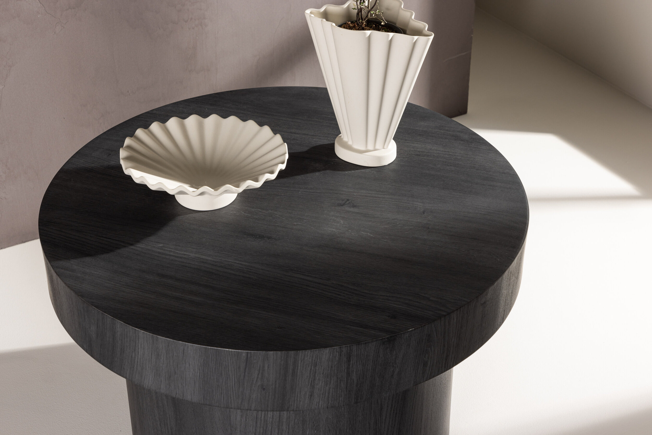 Nohr Ronde Salontafel 'Tazia' 80cm, kleur Zwart