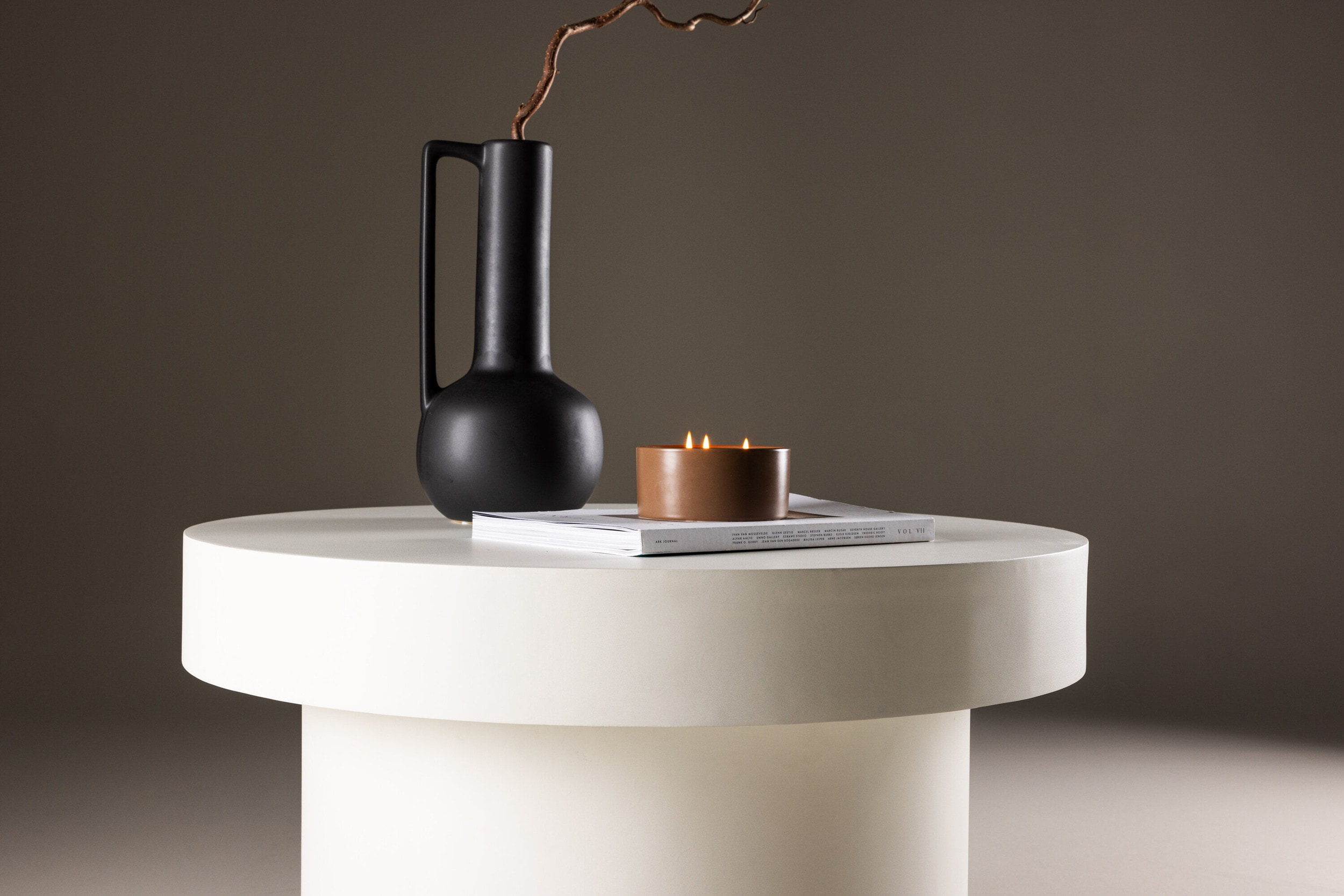 Nohr Ronde Salontafel 'Tazia' 80cm, kleur Wit