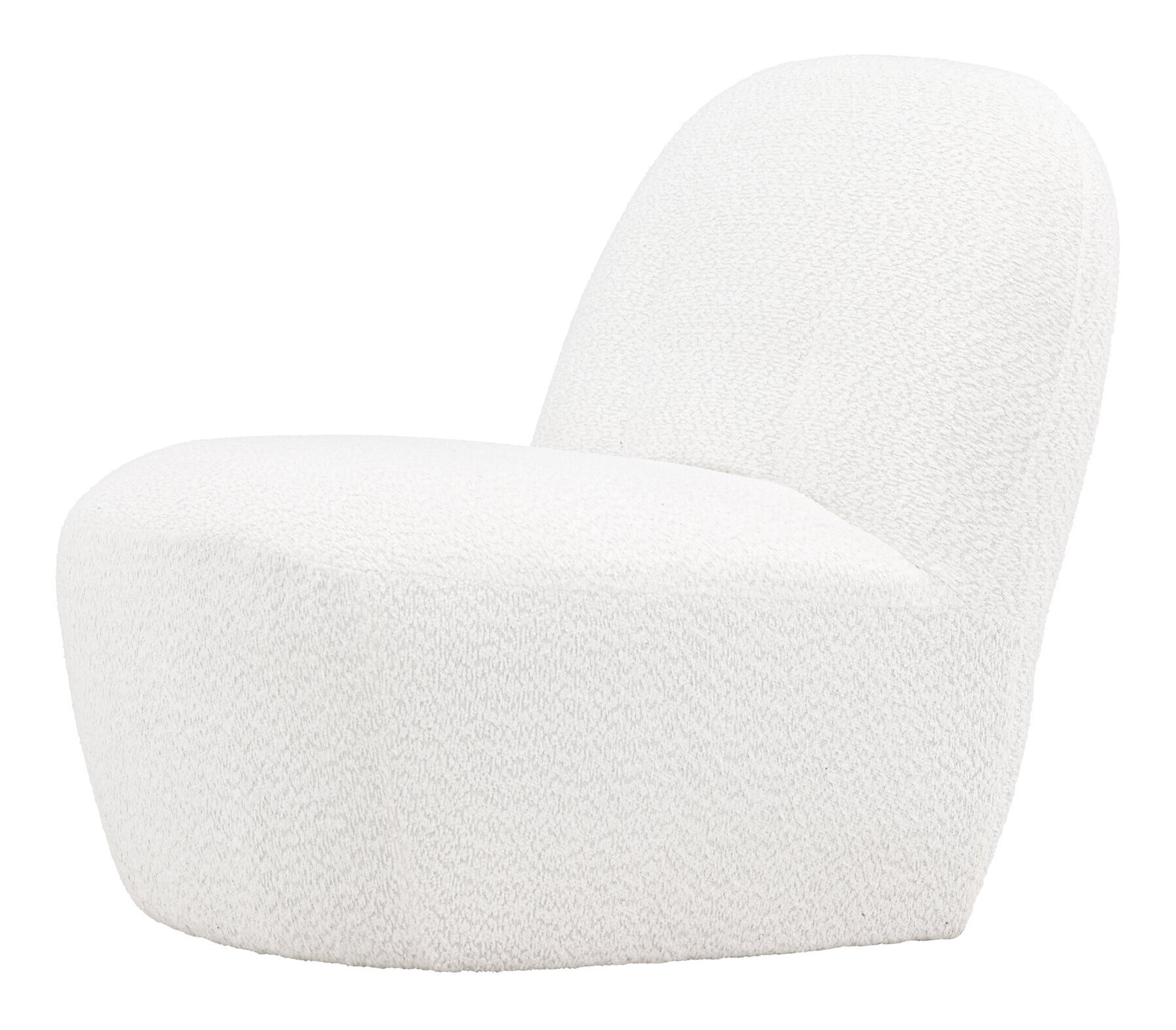 Nohr Fauteuil 'Hadiyah' Bouclé, kleur Wit