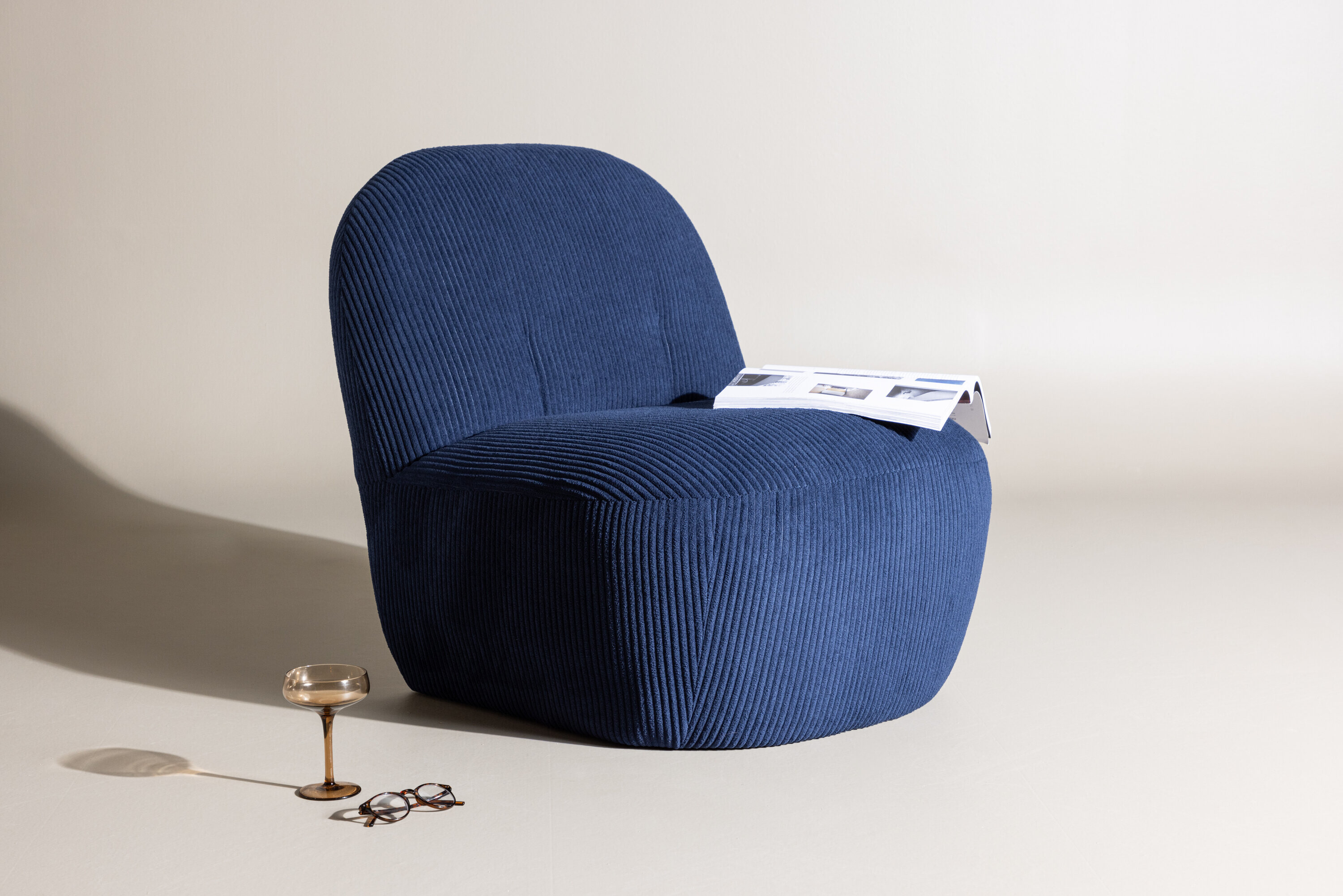 Nohr Fauteuil Hadiyah Rib - Blauw