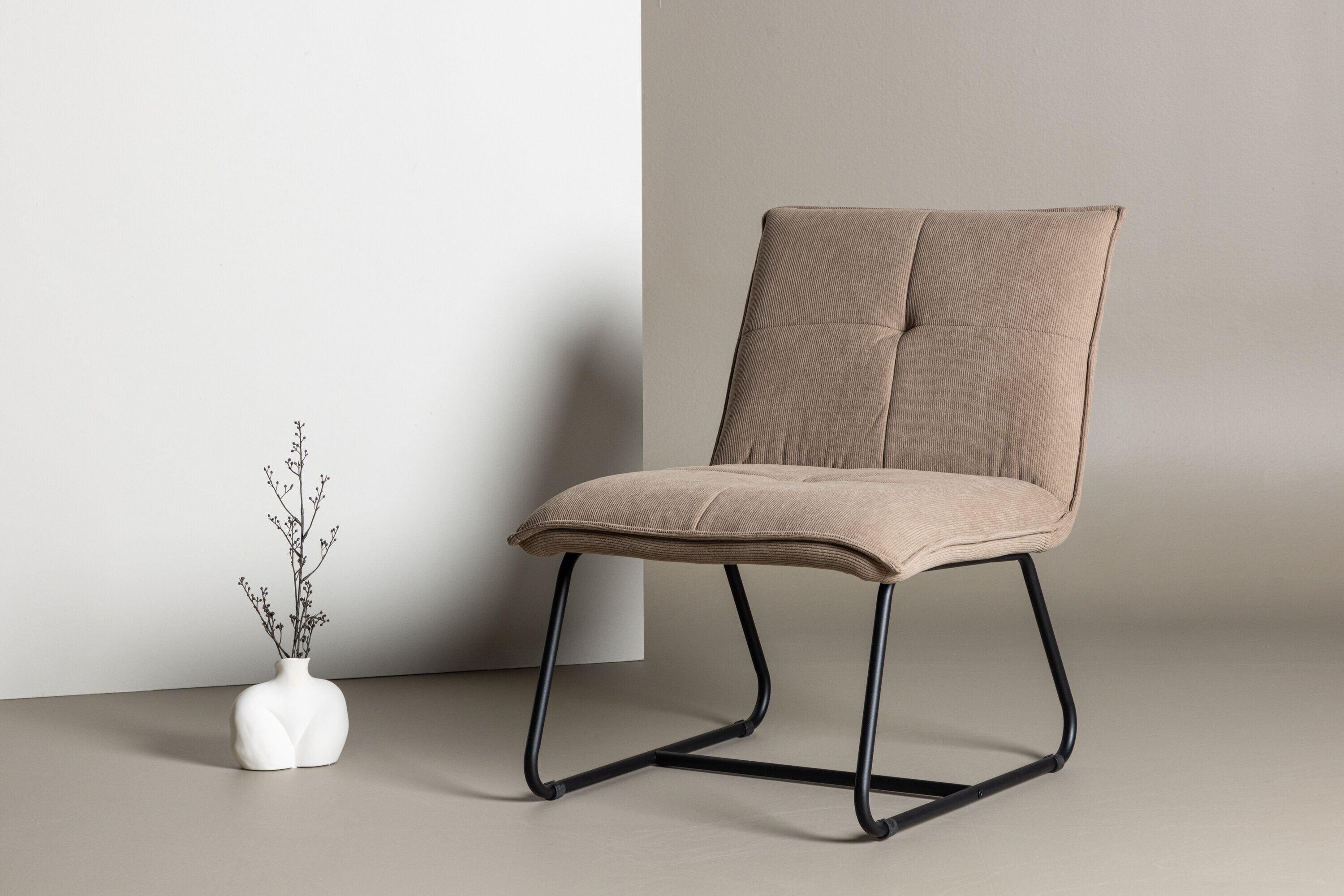 Nohr Fauteuil 'Manisha' Rib, kleur Bruin