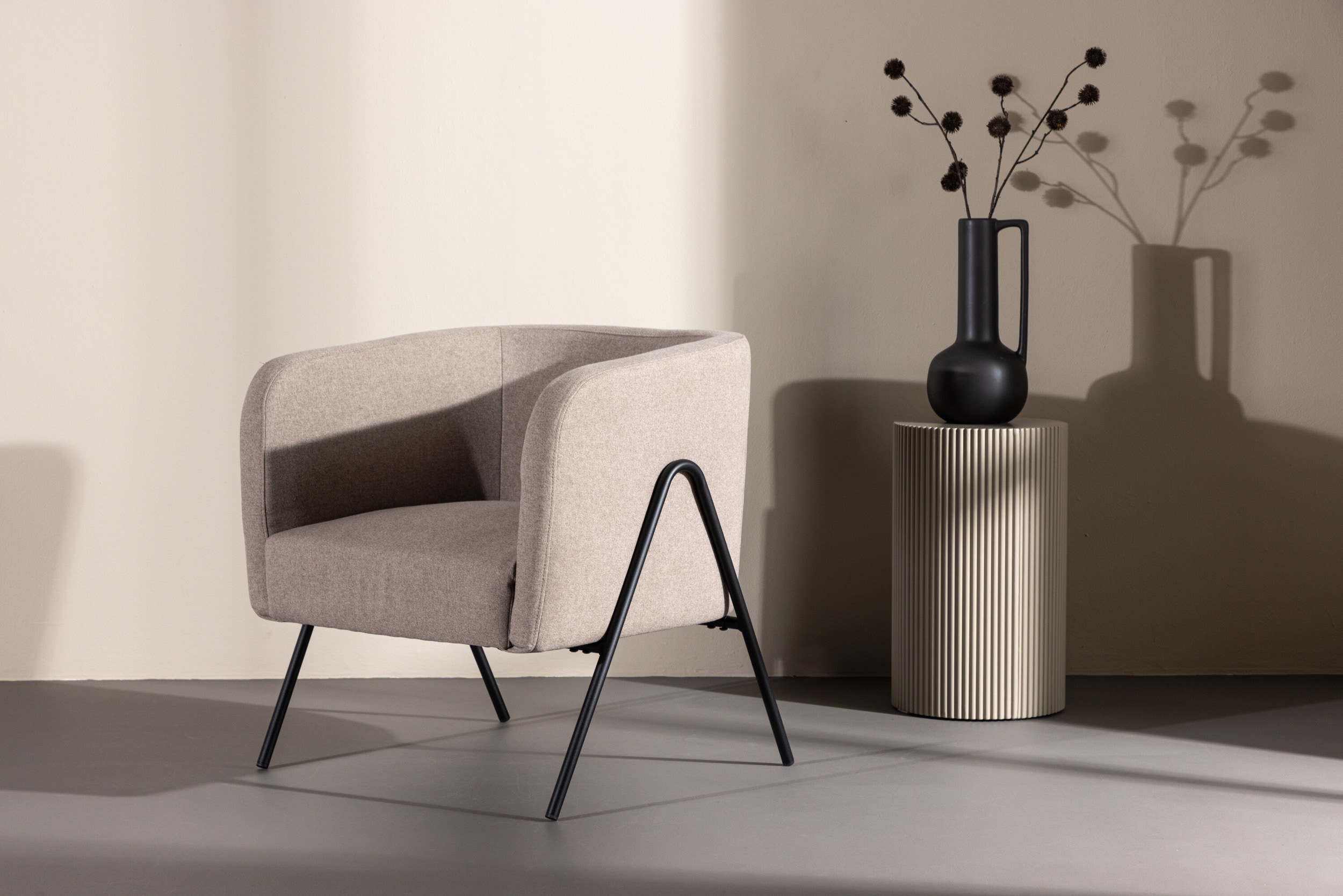 Nohr Fauteuil 'Thersa' kleur Beige