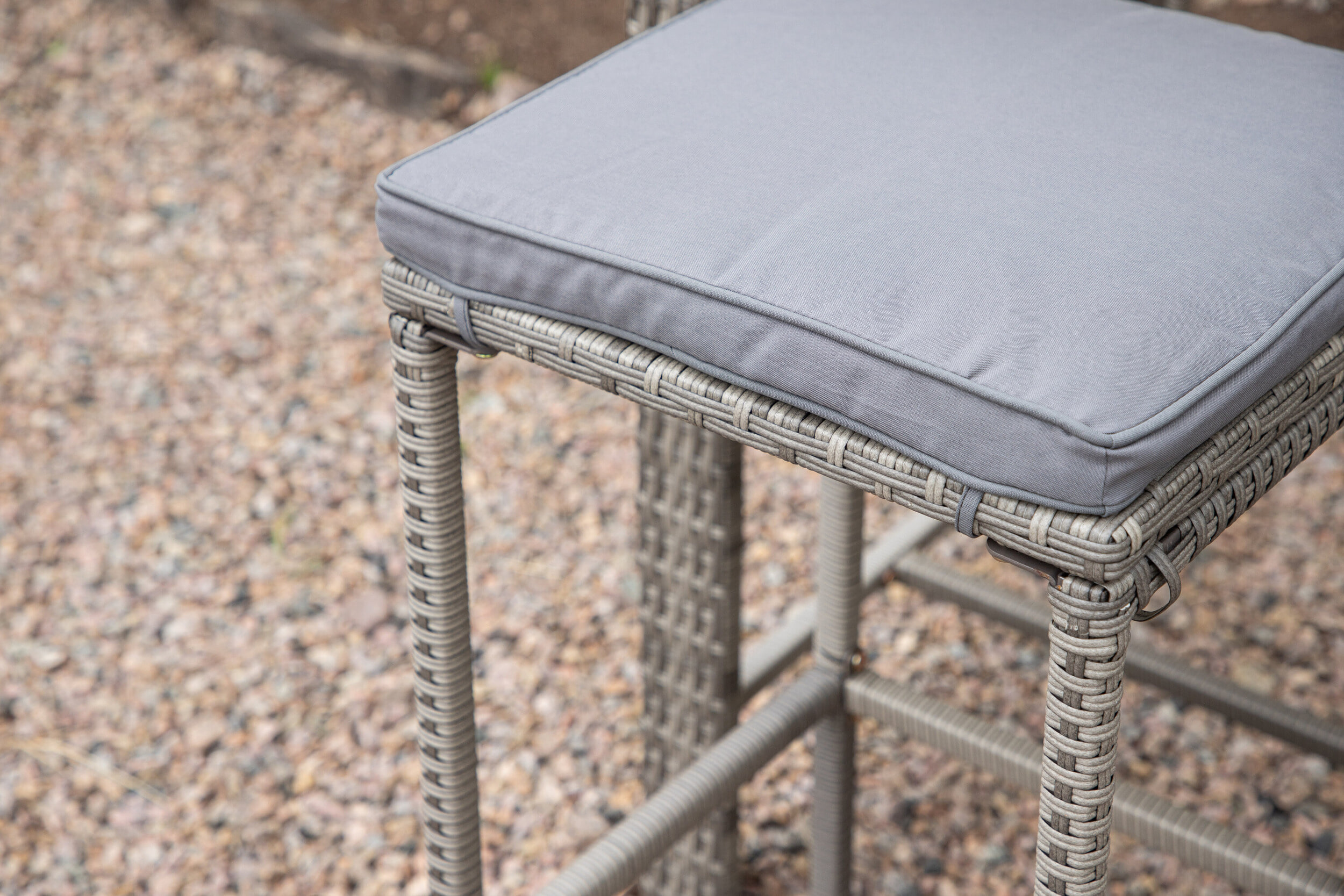 Nohr Outdoor Barkruk 'Rozanne' Wicker (zithoogte 75cm)