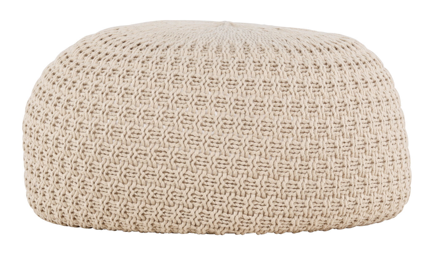Nohr Poef 'Montario' 60cm, kleur Beige