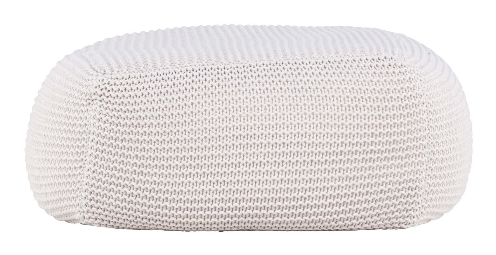 Nohr Poef 'Keyla' Geweven, kleur Crème