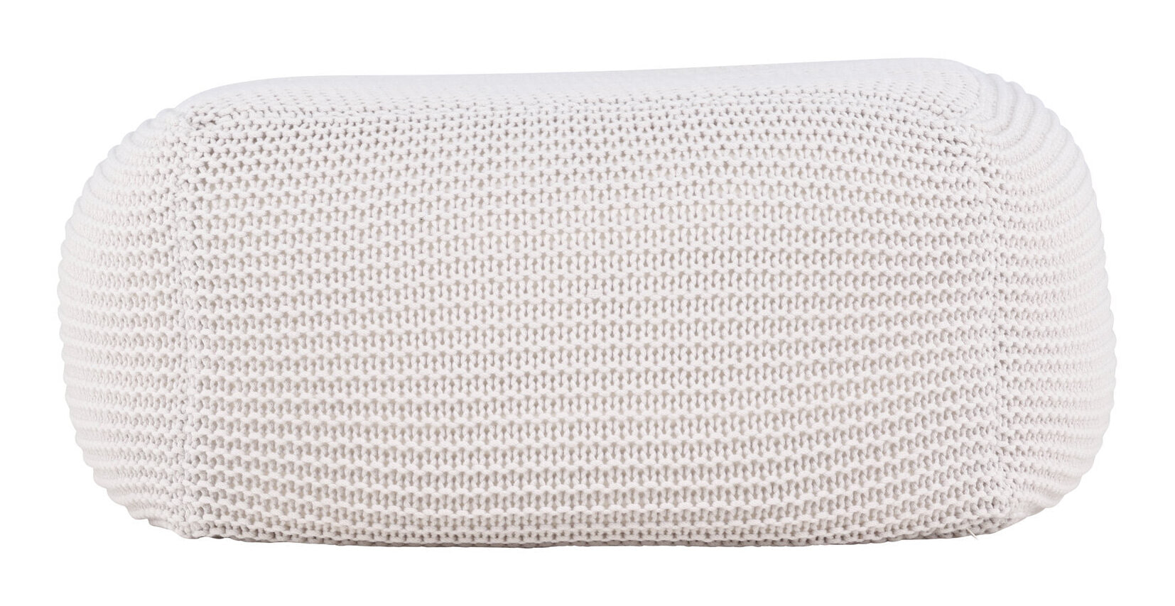 Nohr Poef 'Keyla' Geweven, kleur Crème