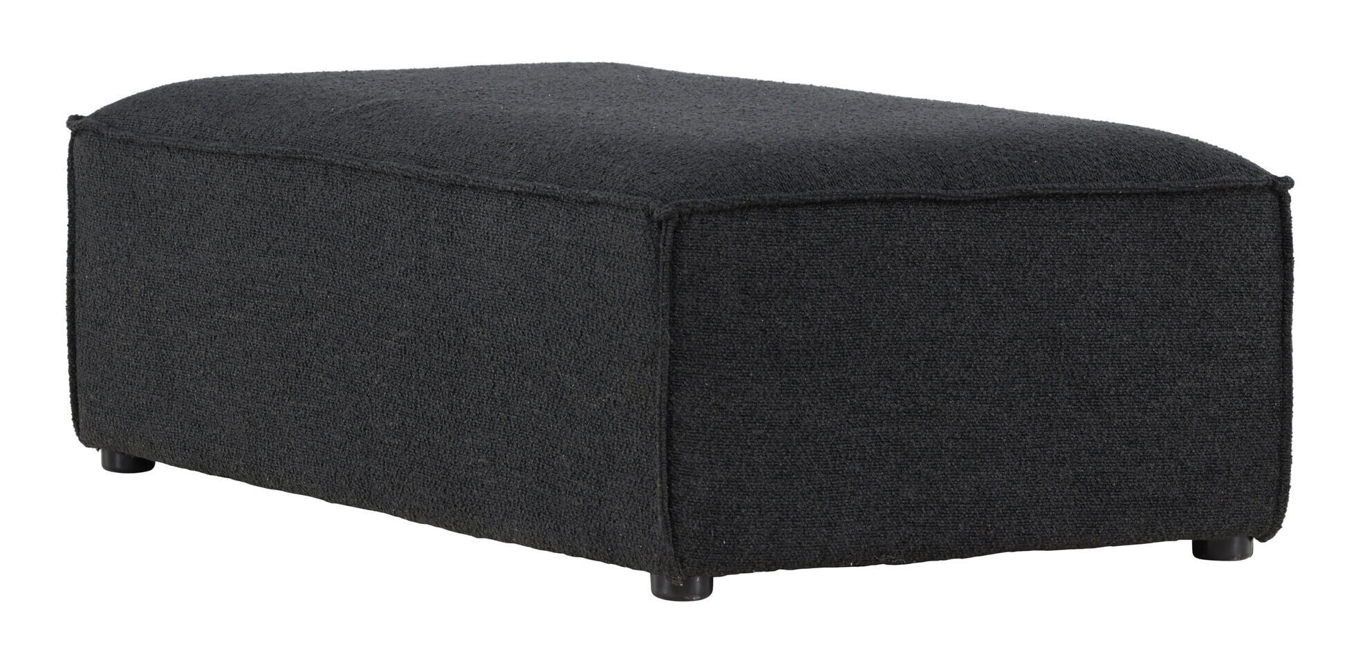 Nohr Poef 'Yulonda' Bouclé, kleur Zwart