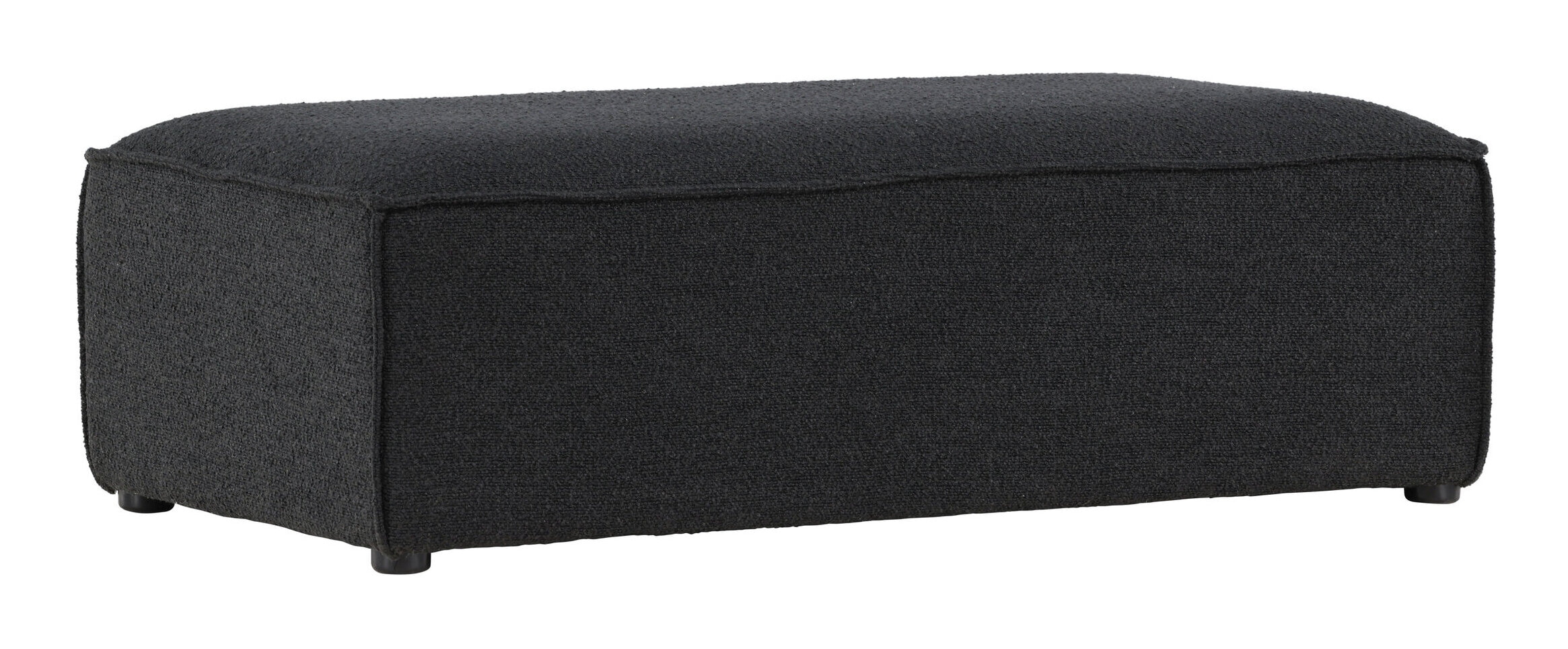 Nohr Poef 'Yulonda' Bouclé, kleur Zwart