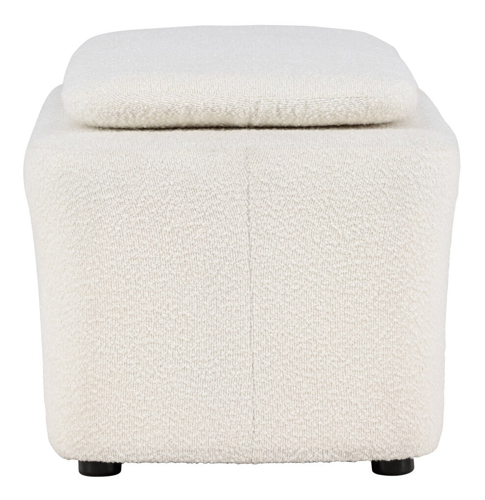 Nohr Poef 'Soledad' Bouclé, kleur Off White