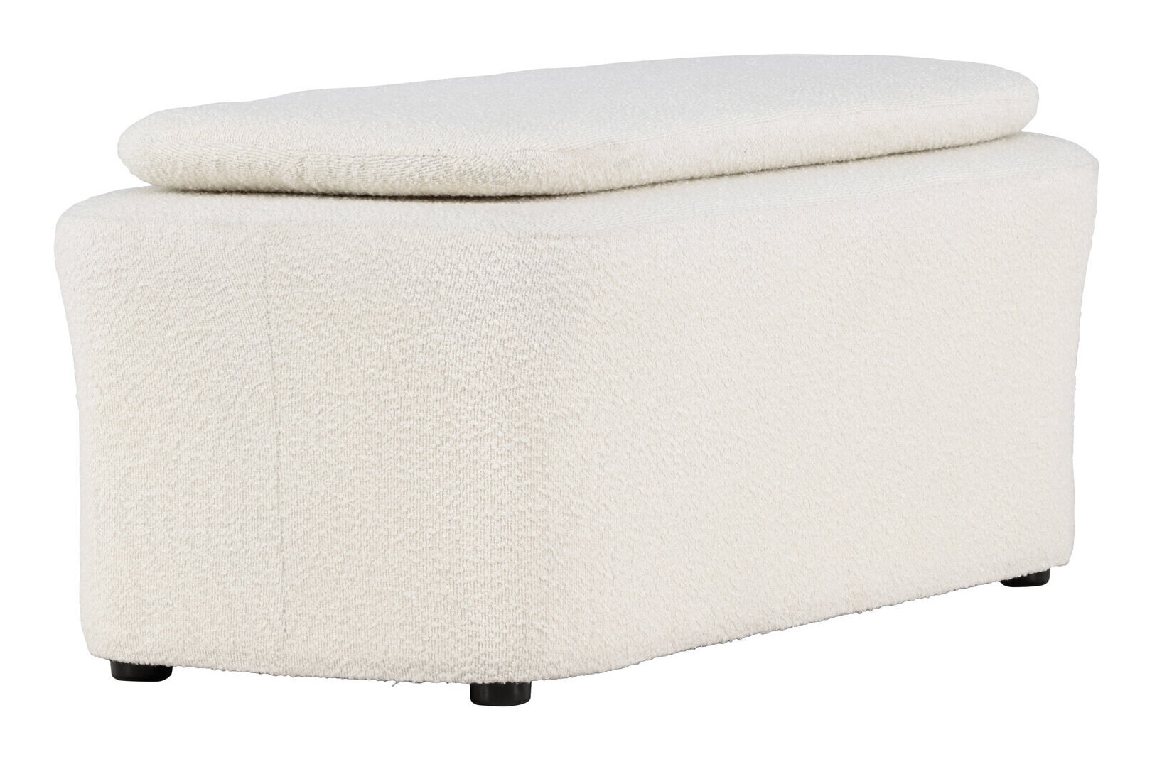 Nohr Poef 'Soledad' Bouclé, kleur Off White