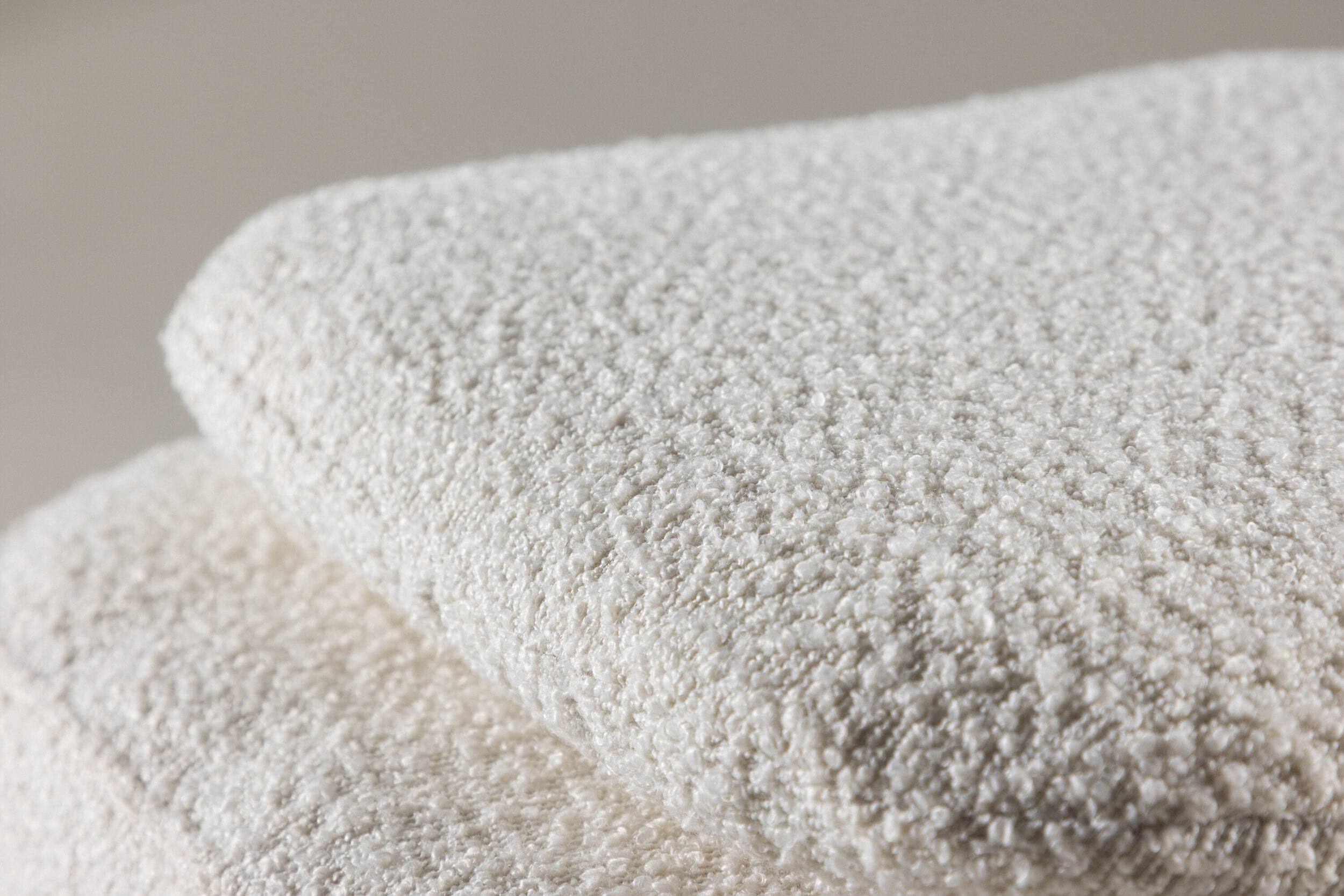 Nohr Poef 'Soledad' Bouclé, kleur Off White