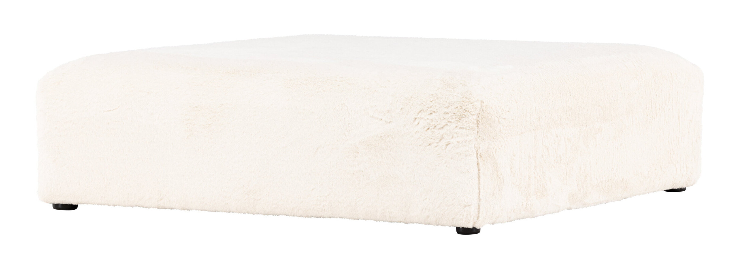 Nohr Poef 'Taneka' Faux fur, kleur Beige