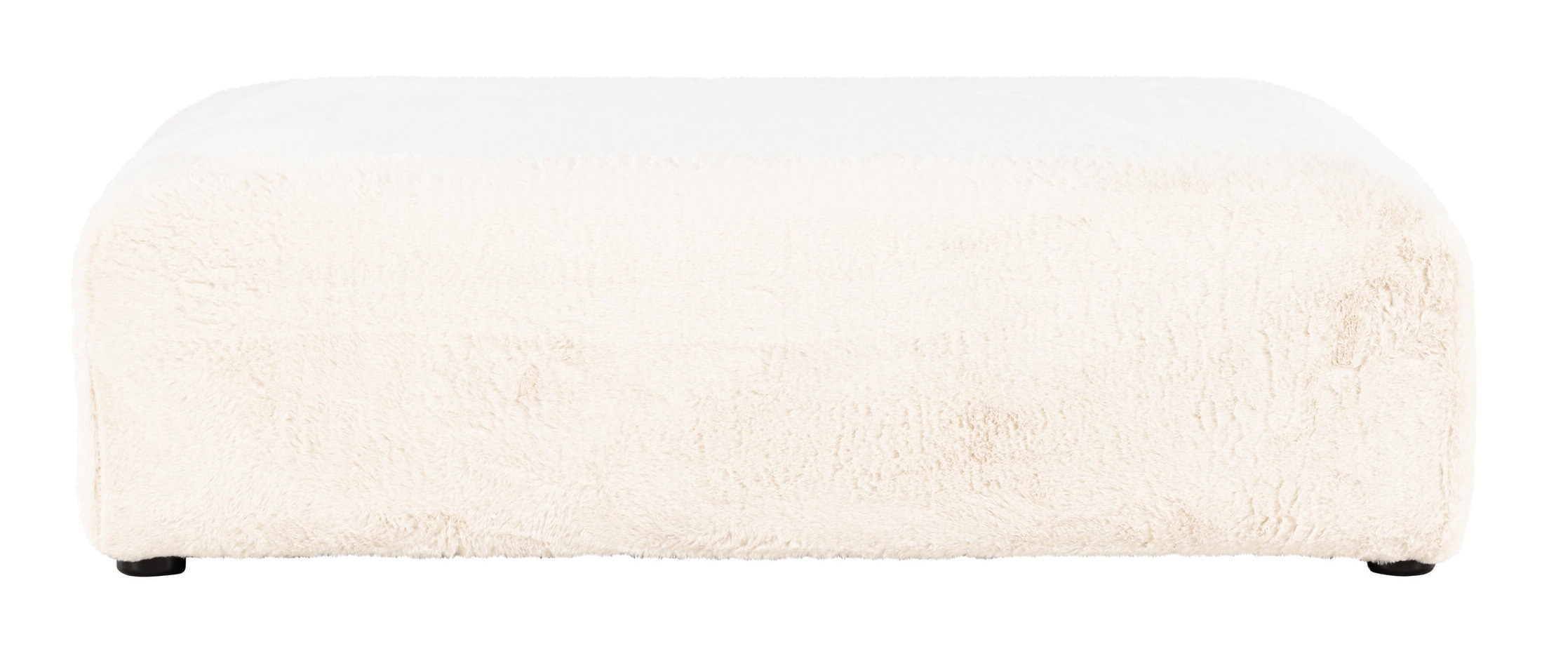Nohr Poef 'Taneka' Faux fur, kleur Beige