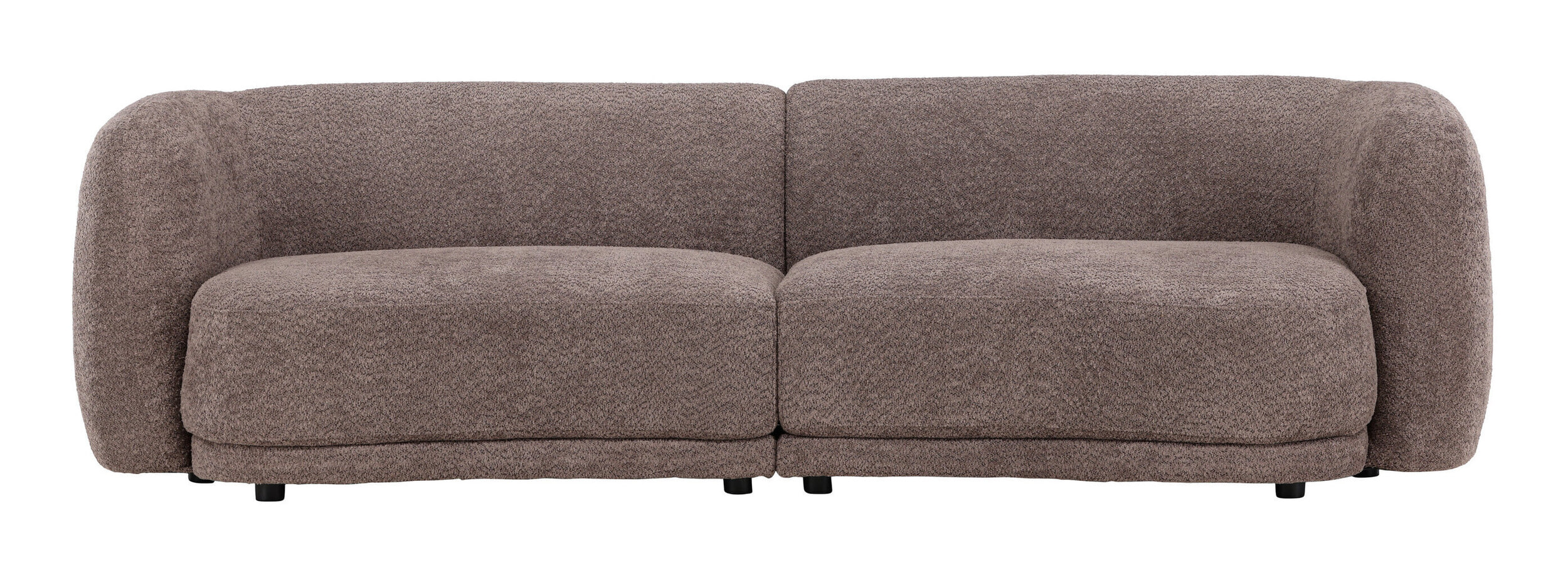 Nohr 3-zits Bank 'Macrina' Organisch, Bouclé, 268cm, kleur Bruin