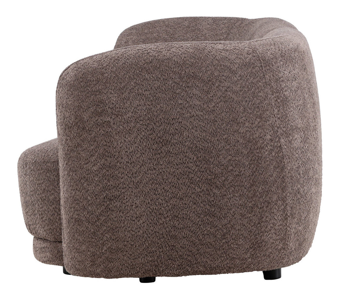 Nohr 3-zits Bank 'Macrina' Organisch, Bouclé, 268cm, kleur Bruin