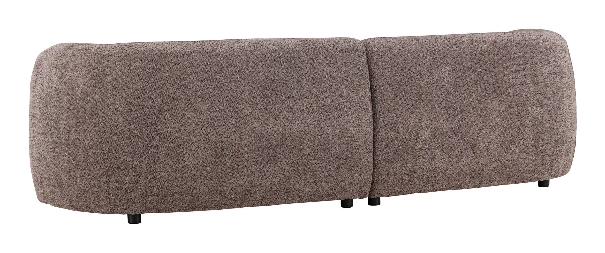 Nohr 3-zits Bank 'Macrina' Organisch, Bouclé, 268cm, kleur Bruin