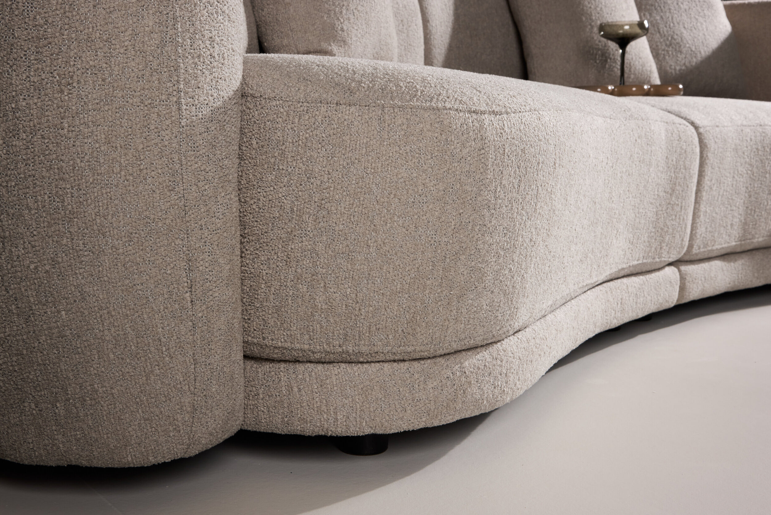 Nohr 3-zits Bank 'Macrina' Bouclé, 268cm, kleur Beige