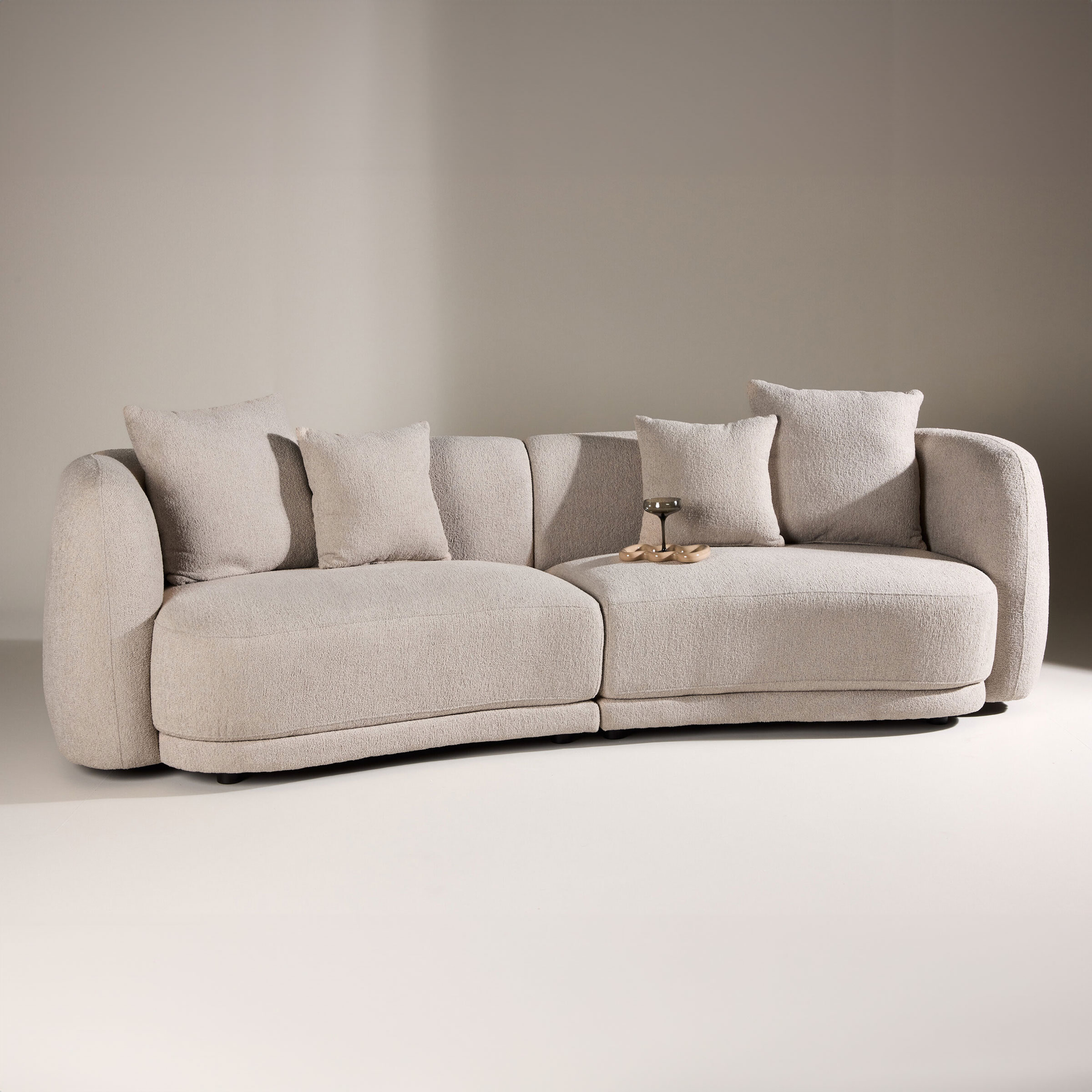 Nohr 3-zits Bank Macrina Bouclé - Beige