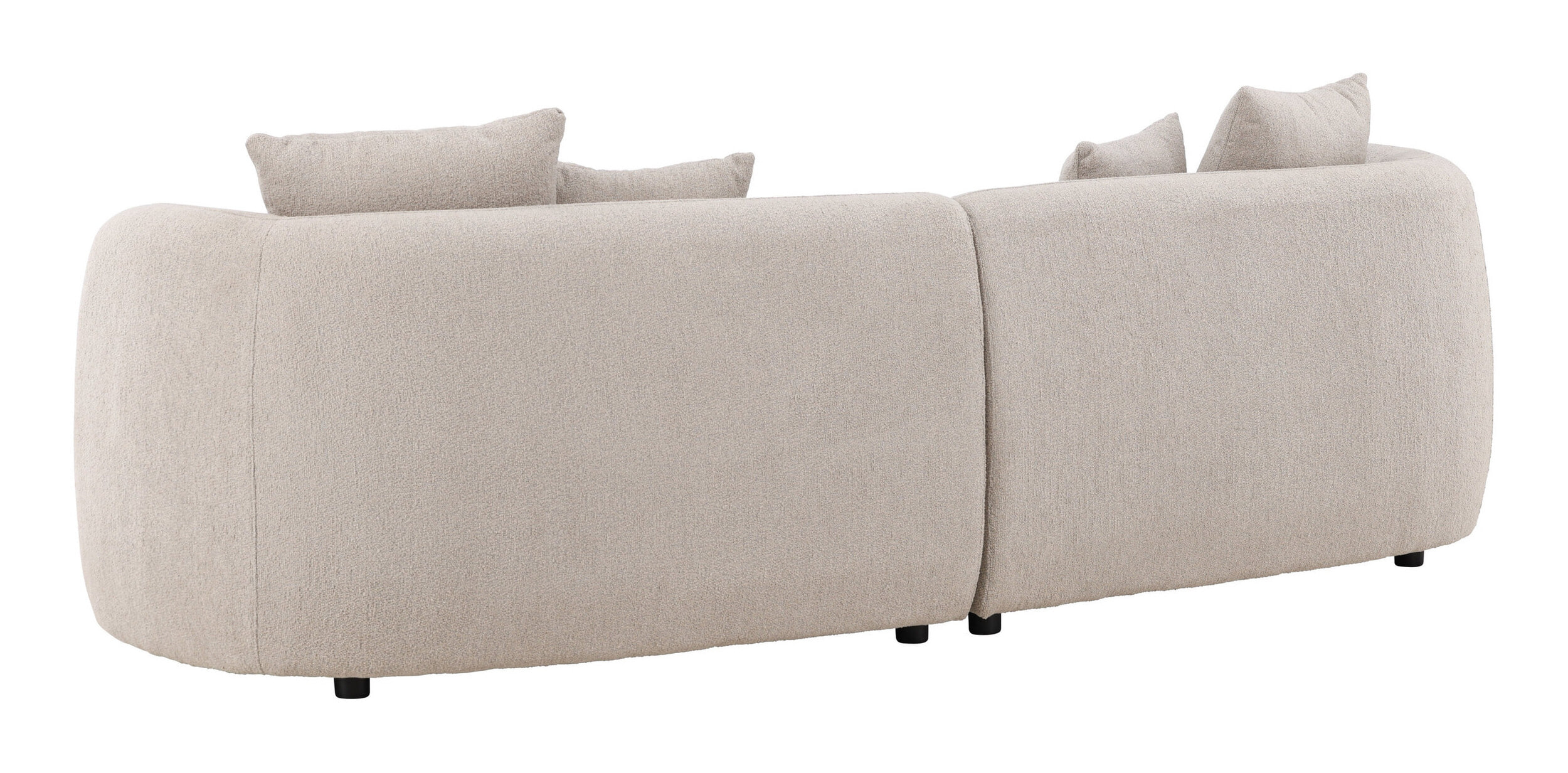 Nohr 3-zits Bank 'Macrina' Bouclé, 268cm, kleur Beige