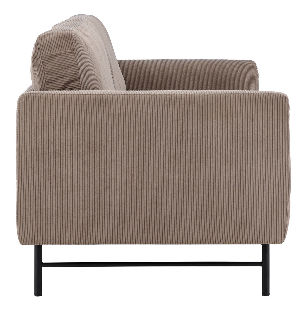 Nohr 3-zits Bank 'Sumit' Rib, kleur Bruin