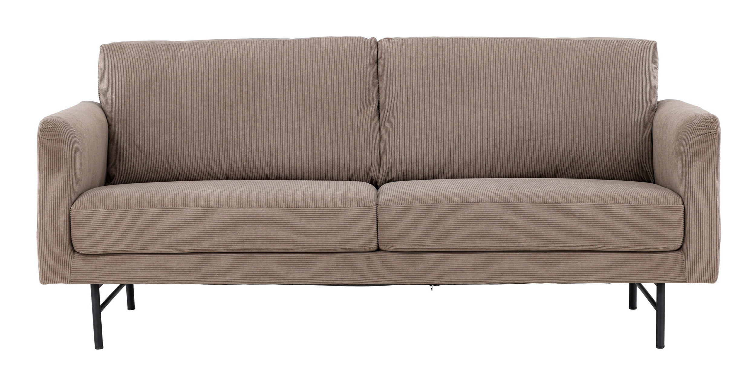 Nohr 3-zits Bank 'Sumit' Rib, kleur Bruin
