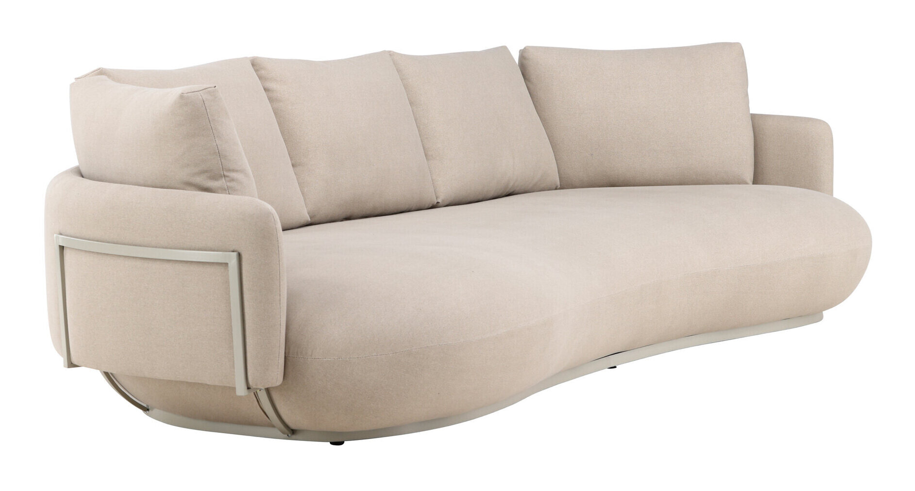 Nohr 4-zits Organische Bank 'Takeena' 275cm, kleur Beige