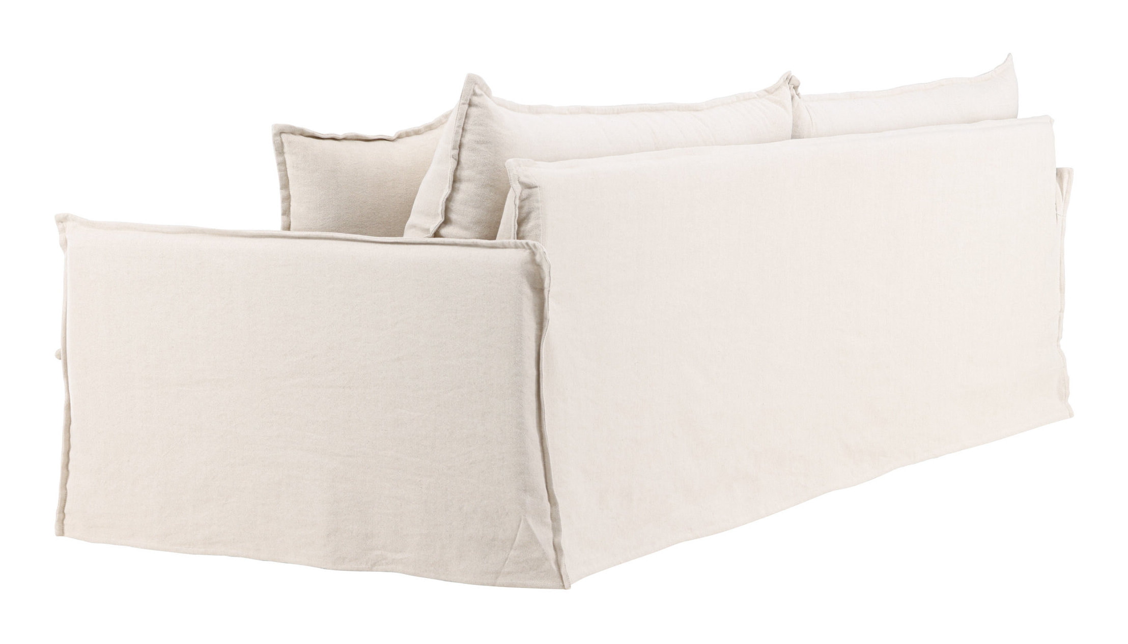 Nohr 4-zits Bank 'Elden' Linnen, 275cm, kleur Beige