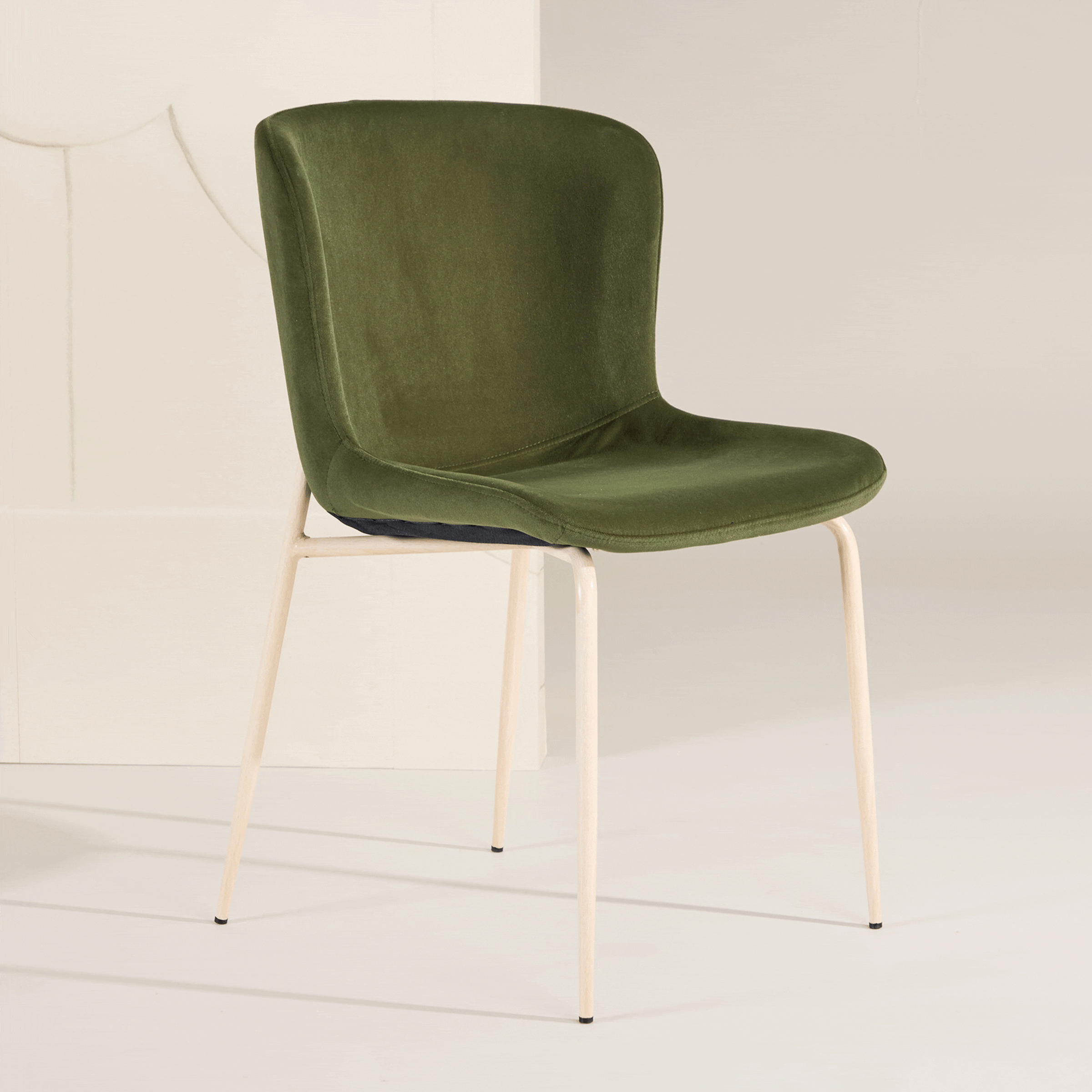 Nohr Eetkamerstoel Artesha Velvet - Groen