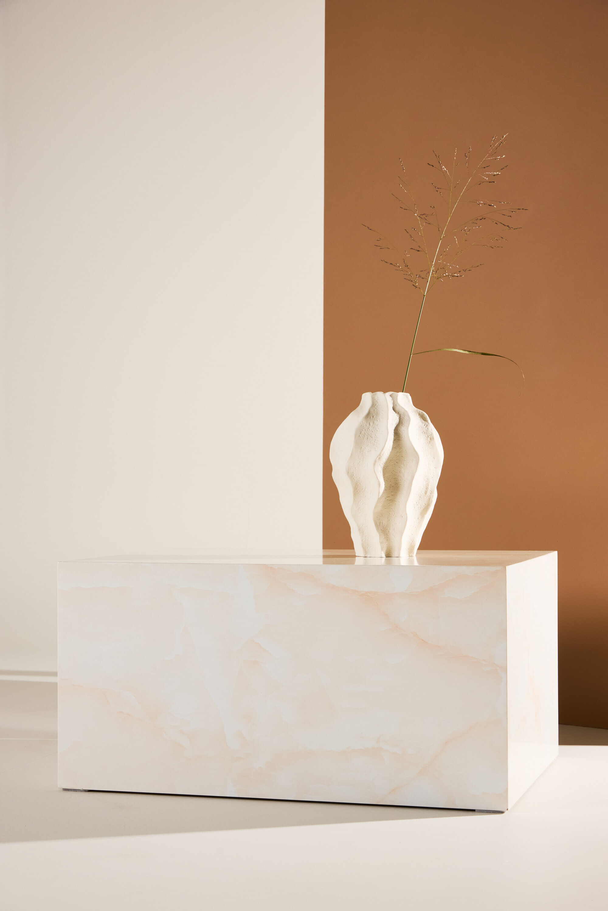 Nohr Salontafel Katiana Marmerlook, 80 x 60cm - Naturel
