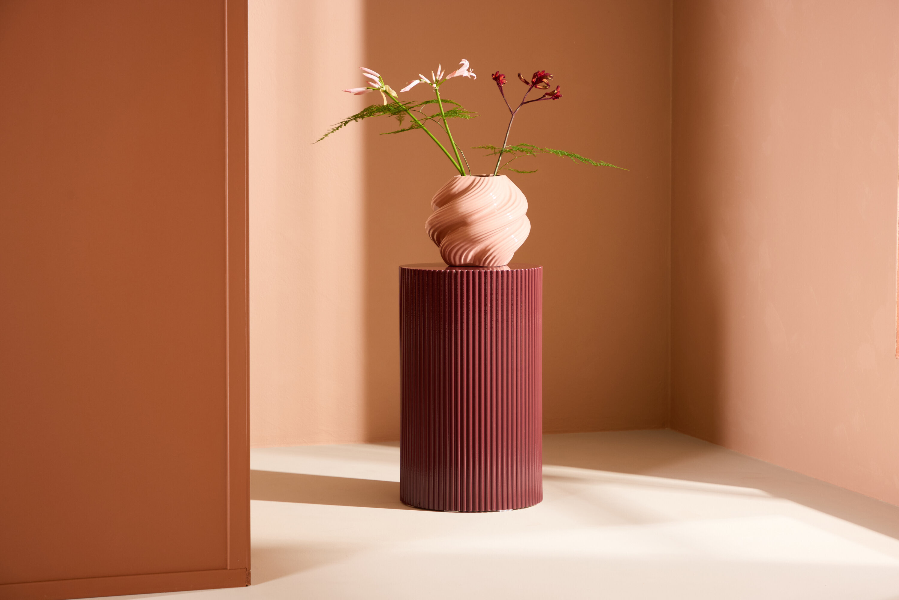 Nohr Ronde Bijzettafel Mistina 30cm - Burgundy