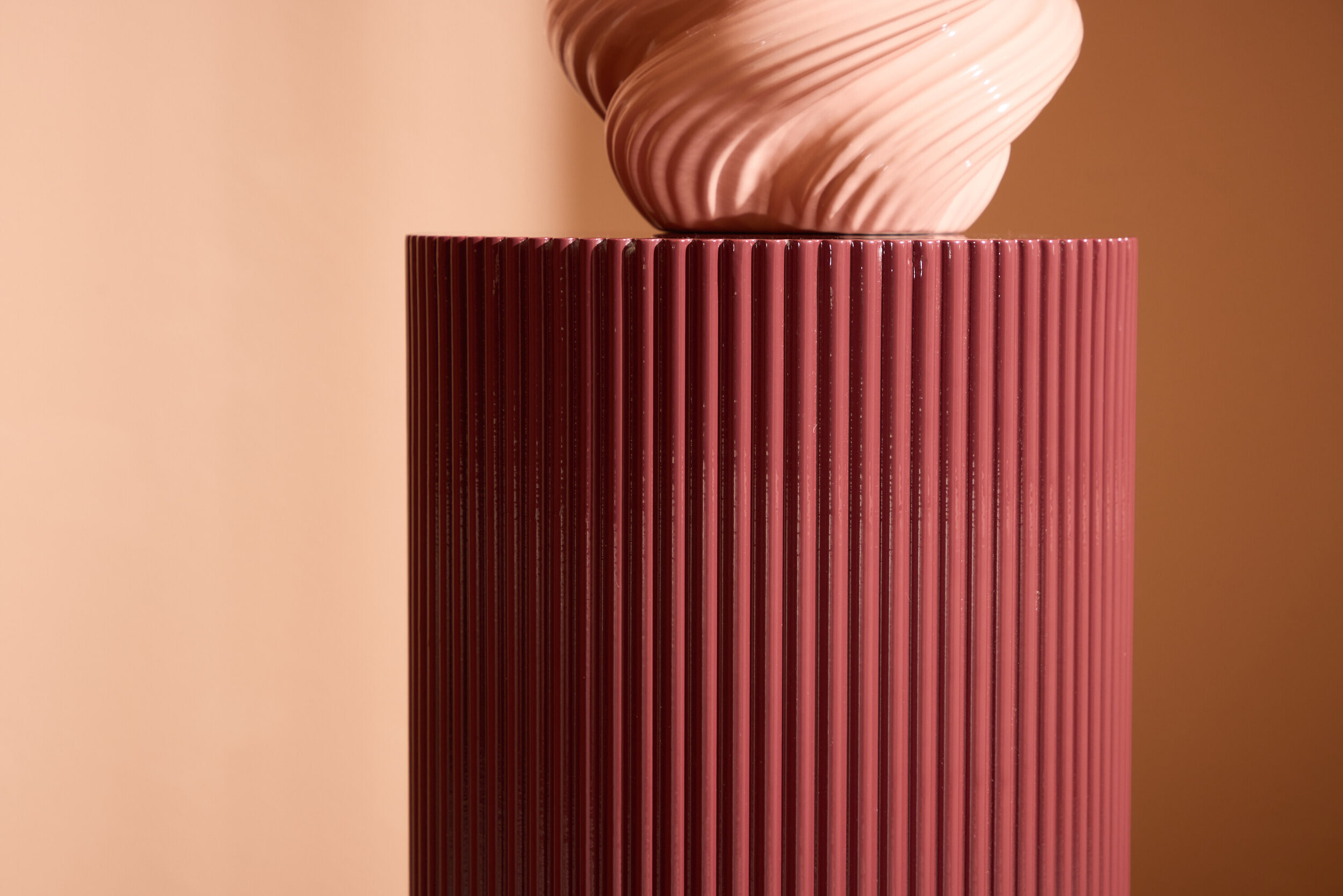 Nohr Ronde Bijzettafel 'Mistina' 30cm, kleur Burgundy
