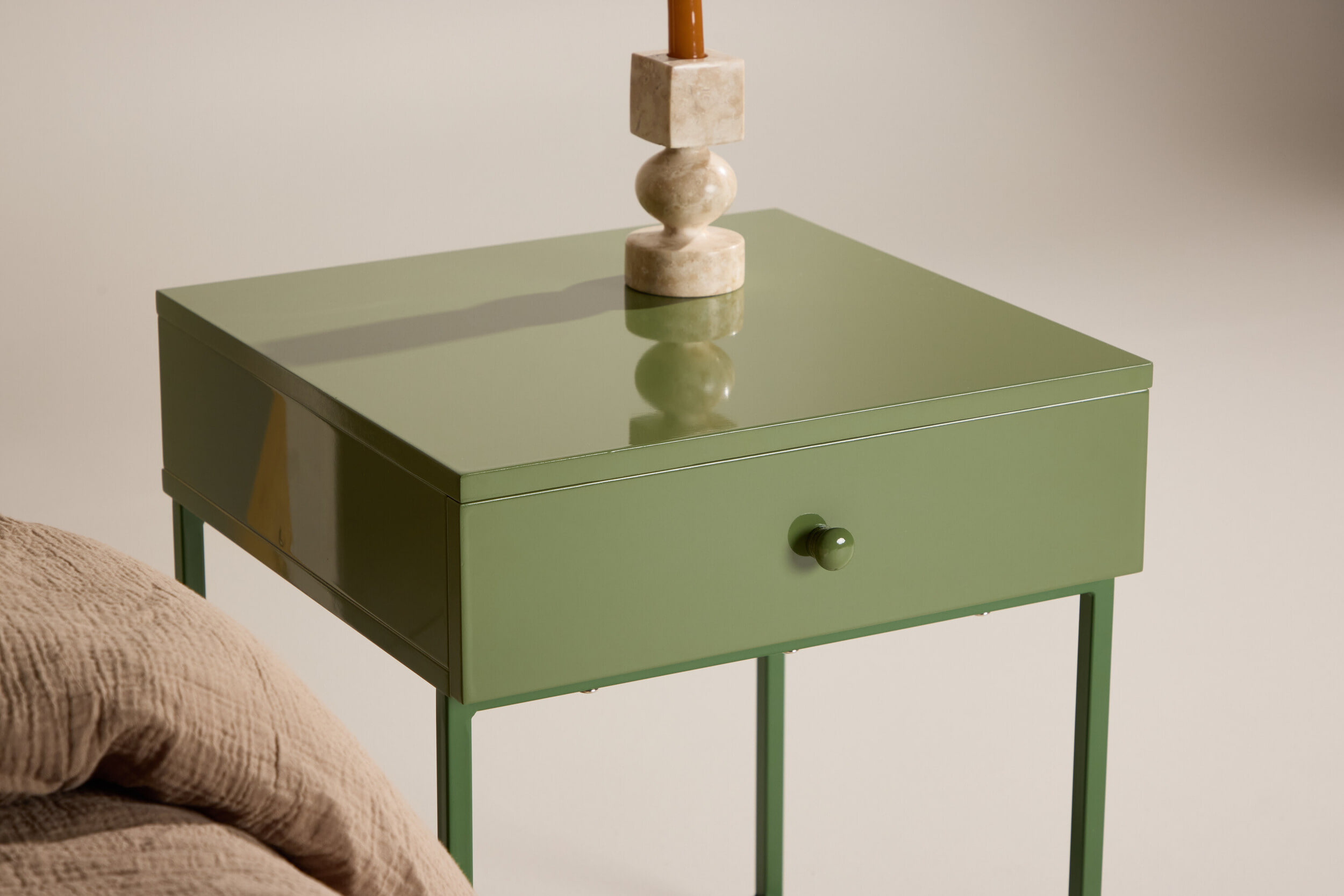 Nohr Nachtkastje 'Shaune' Met 1 lade, kleur Groen