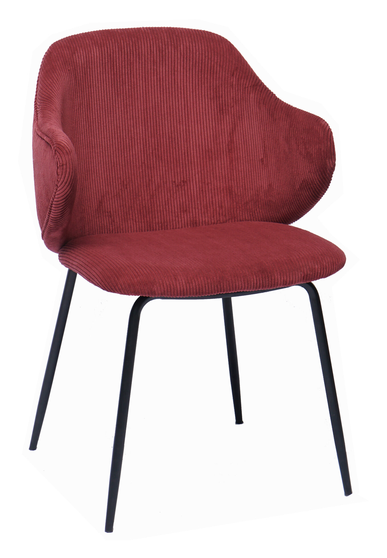 Artistiq Eetkamerstoel 'Sinho' Rib, kleur rood