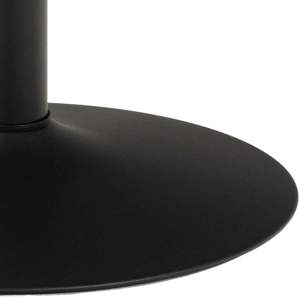 Bendt Ronde Eettafel 'Ivana' Marmerprint, Ø110cm, kleur Zwart