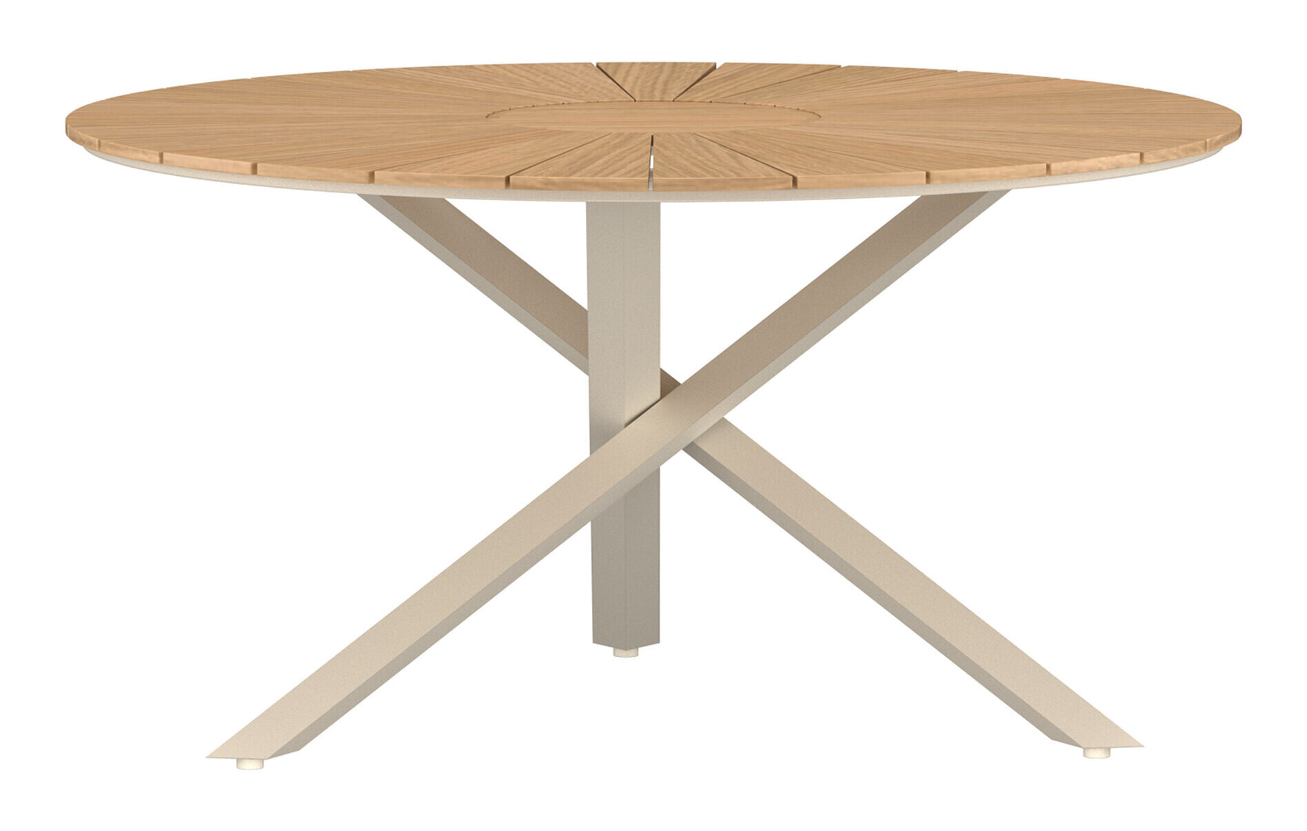 Nohr Ronde Tuintafel Constantina Teakhout, Ø140cm - Naturel/Beige