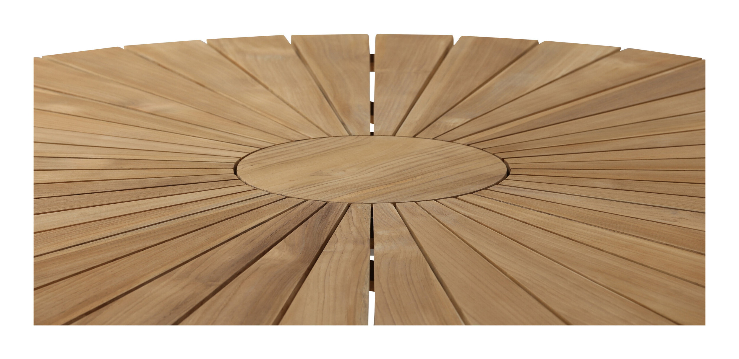Nohr Ronde Tuintafel 'Constantina' Teakhout, 140cm, kleur Wit