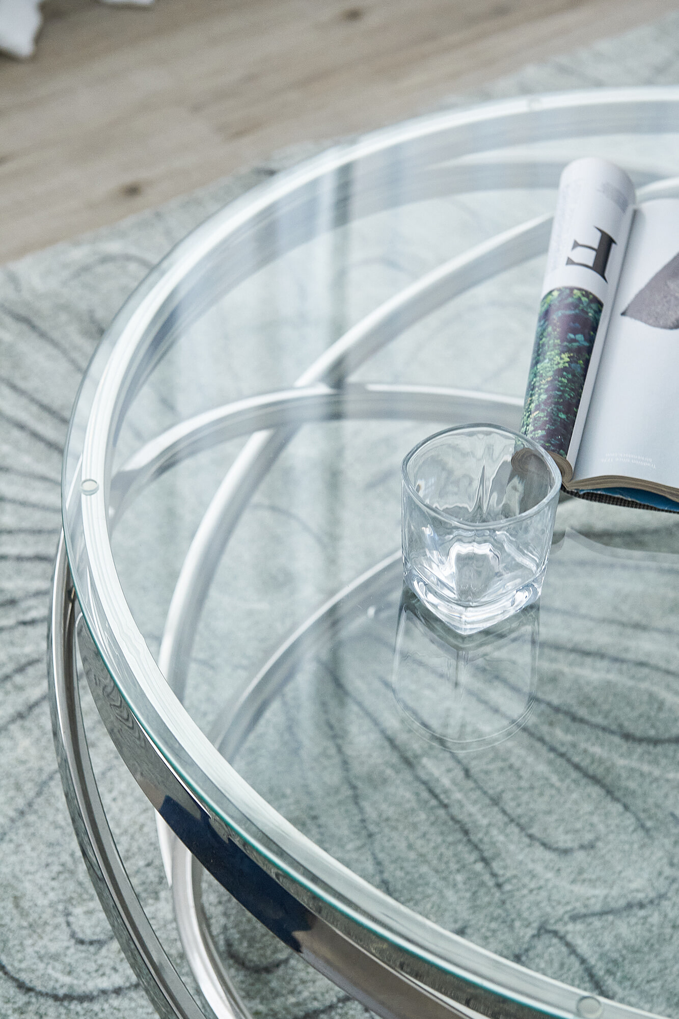 Artistiq Living Salontafel 'Mischa' 80cm, kleur zilver
