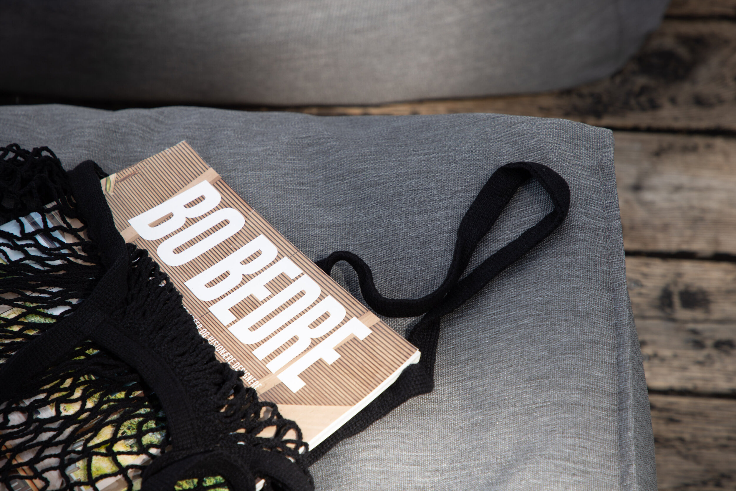 Nohr Outdoor Poef 'Carlson' kleur Donkergrijs