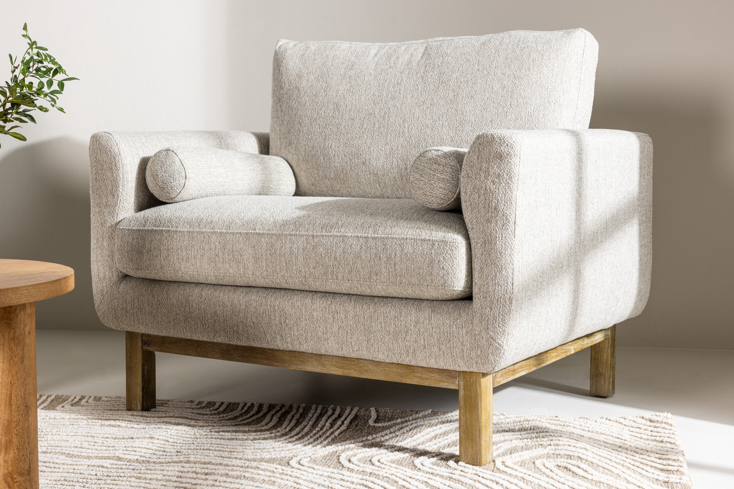 Nohr Fauteuil 'Shanai' Bouclé, kleur Beige