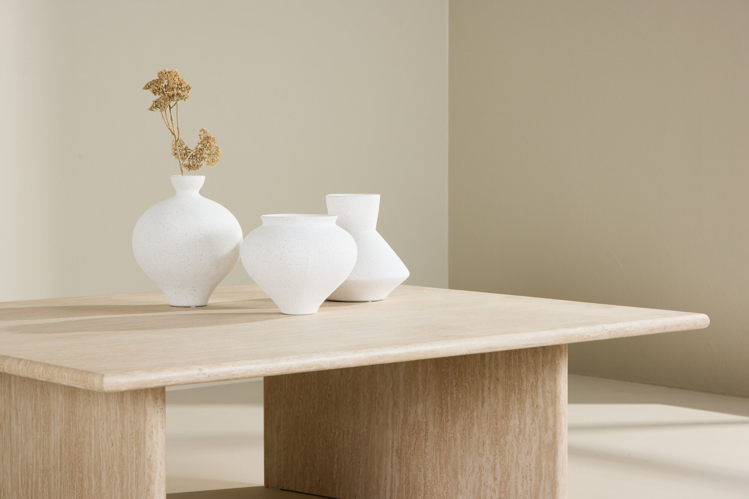 Nohr Salontafel 'Stephanie' Travertinlook, 120 x 100cm