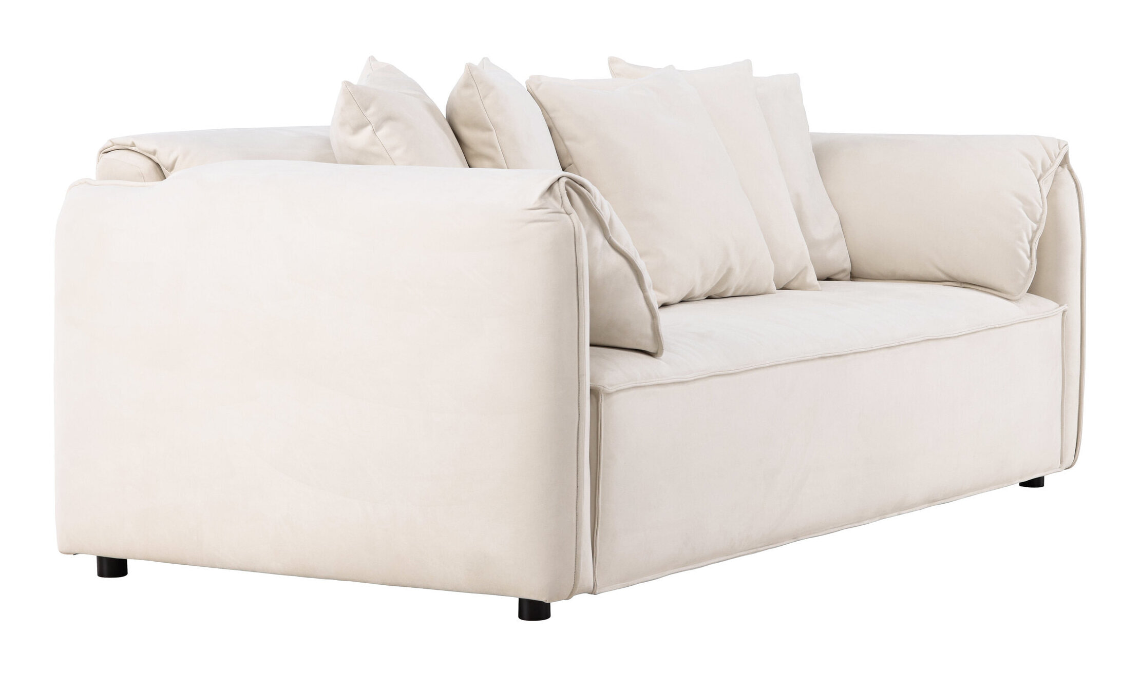 Nohr 3-zits Bank 'Errin' Velvet, kleur Beige