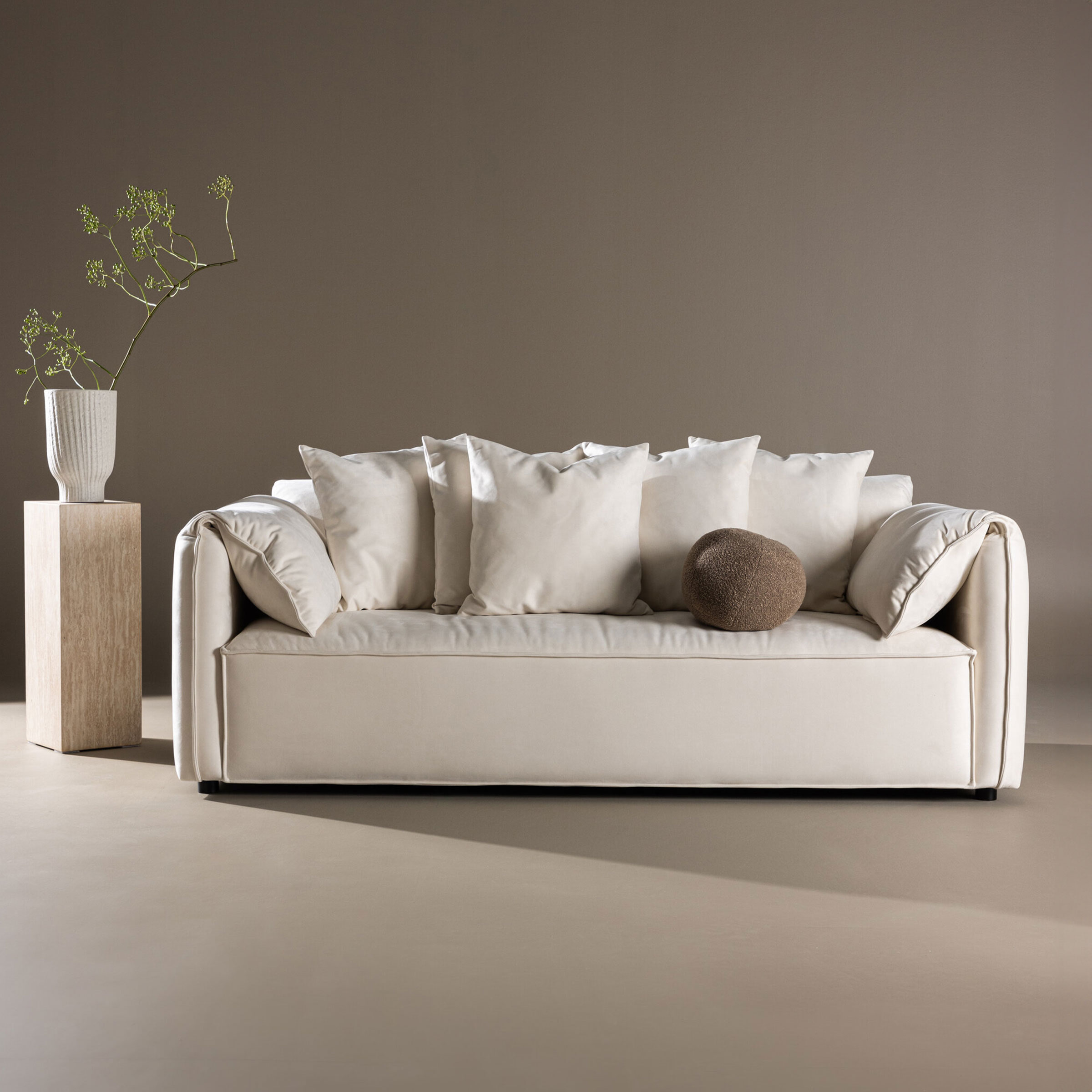 Nohr 3-zits Bank Errin Velvet - Beige