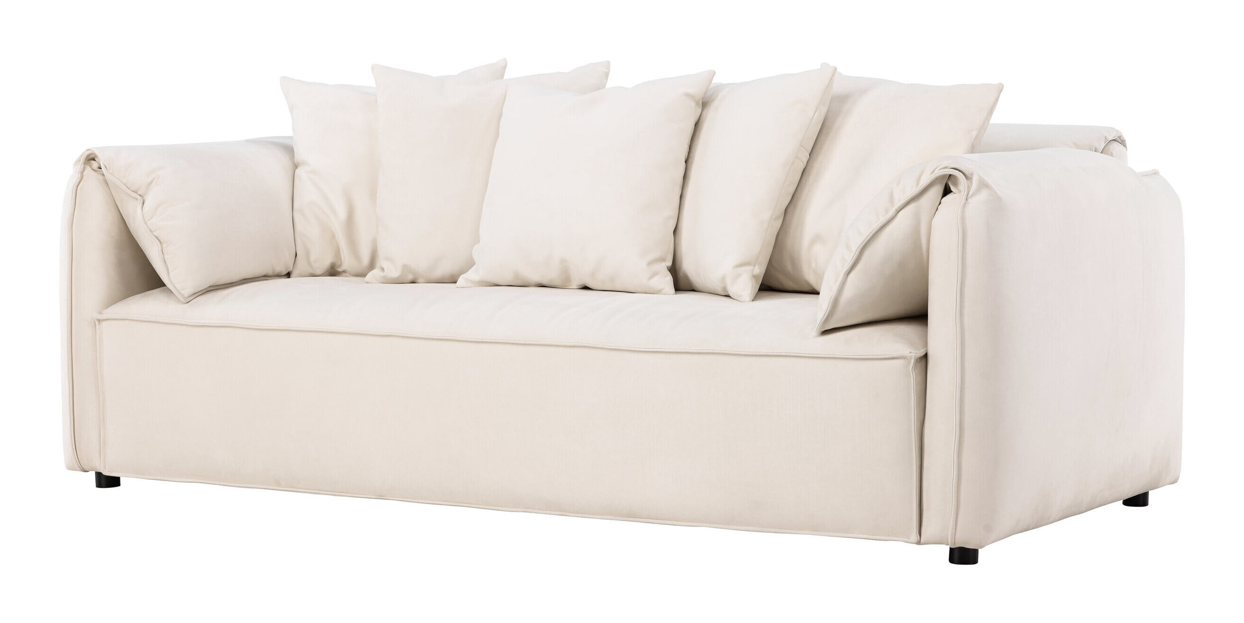 Nohr 3-zits Bank 'Errin' Velvet, kleur Beige