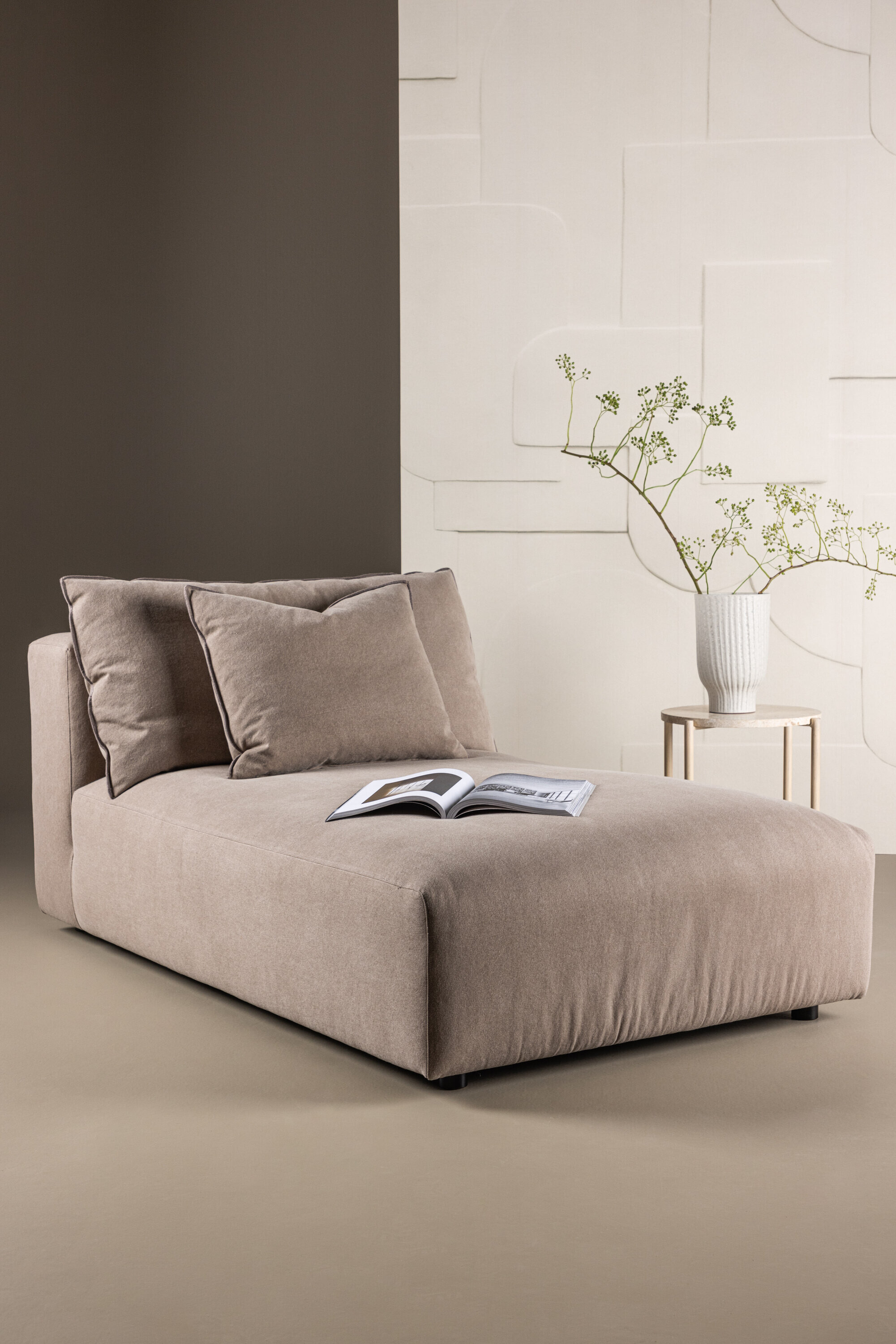 Nohr Daybed 'Booth' Linnen, kleur Bruin