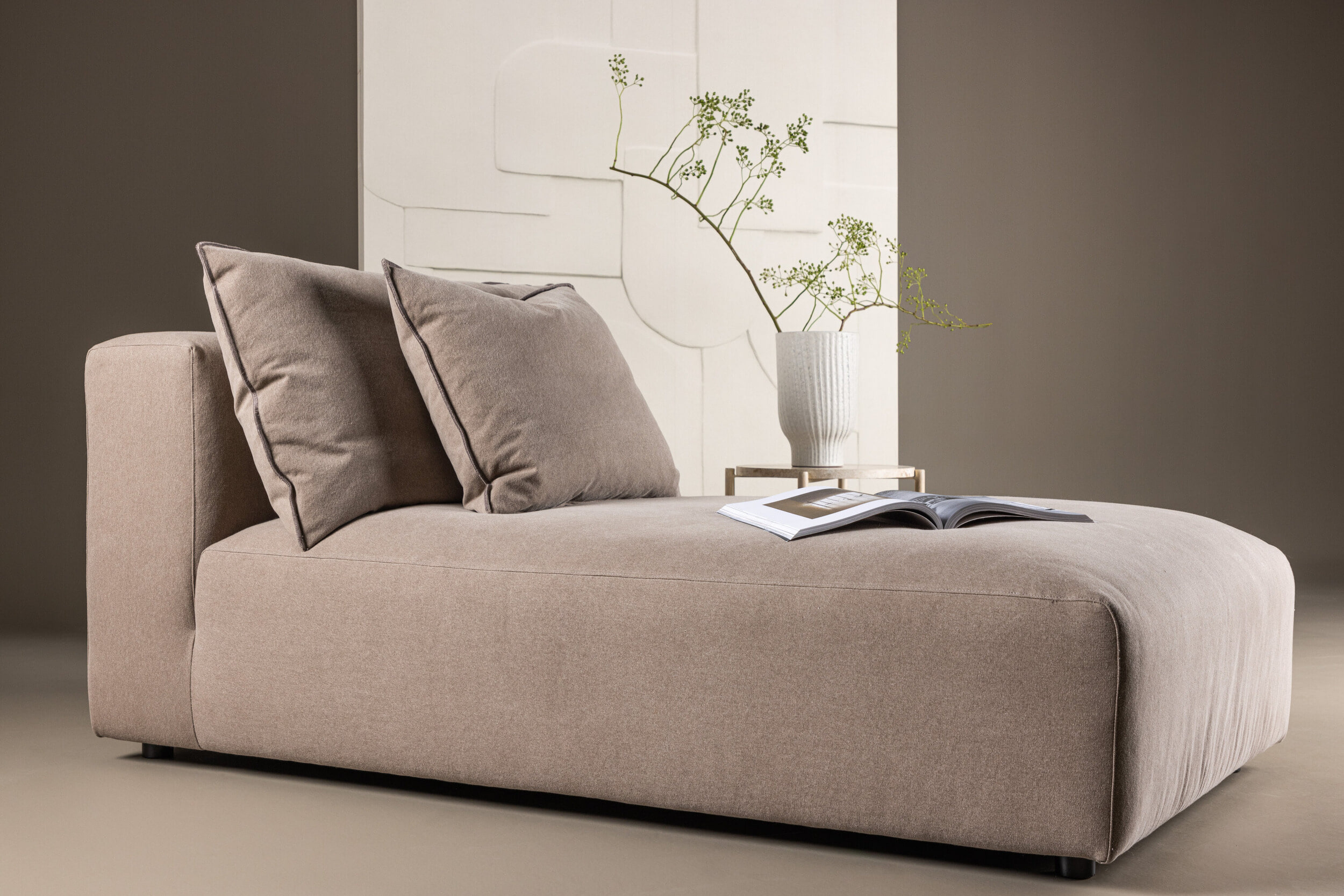 Nohr Daybed 'Booth' Linnen, kleur Bruin