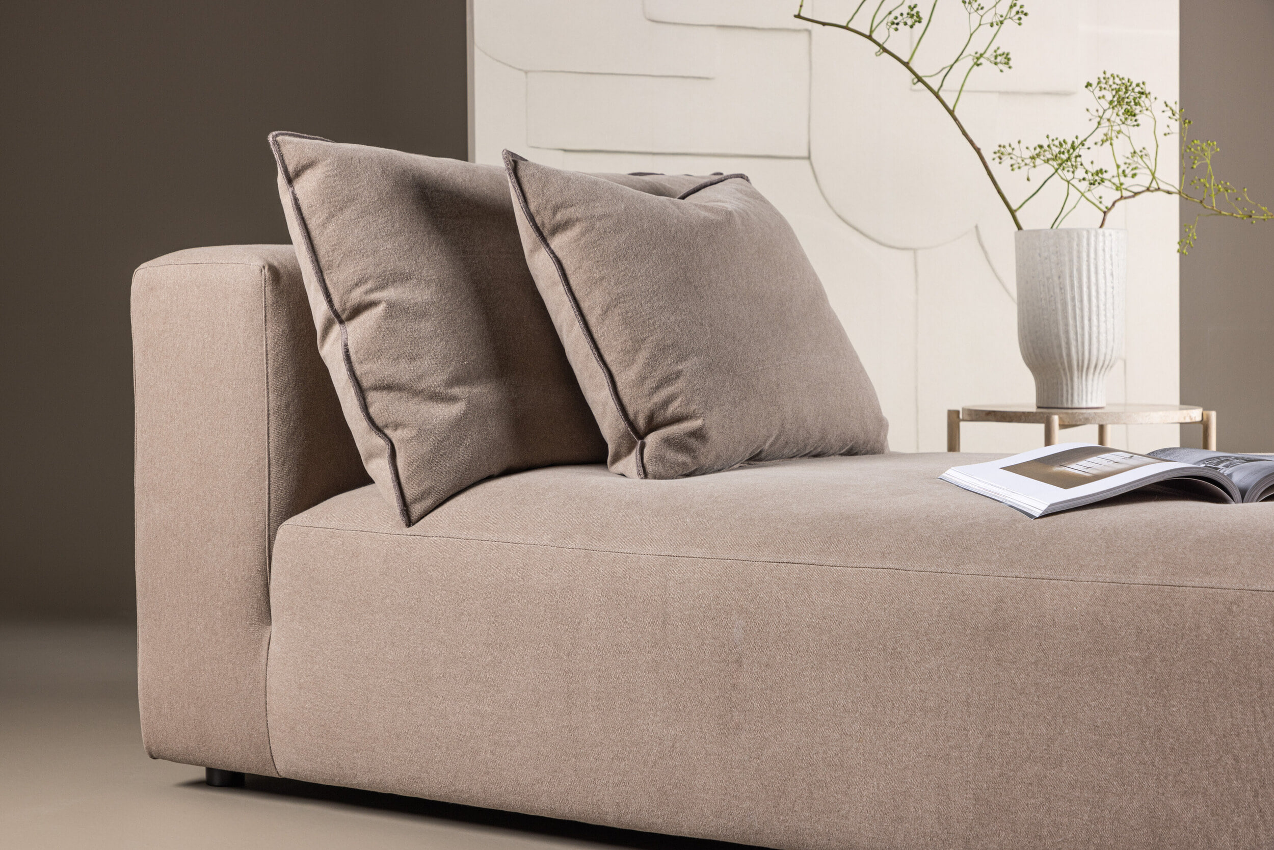 Nohr Daybed 'Booth' Linnen, kleur Bruin