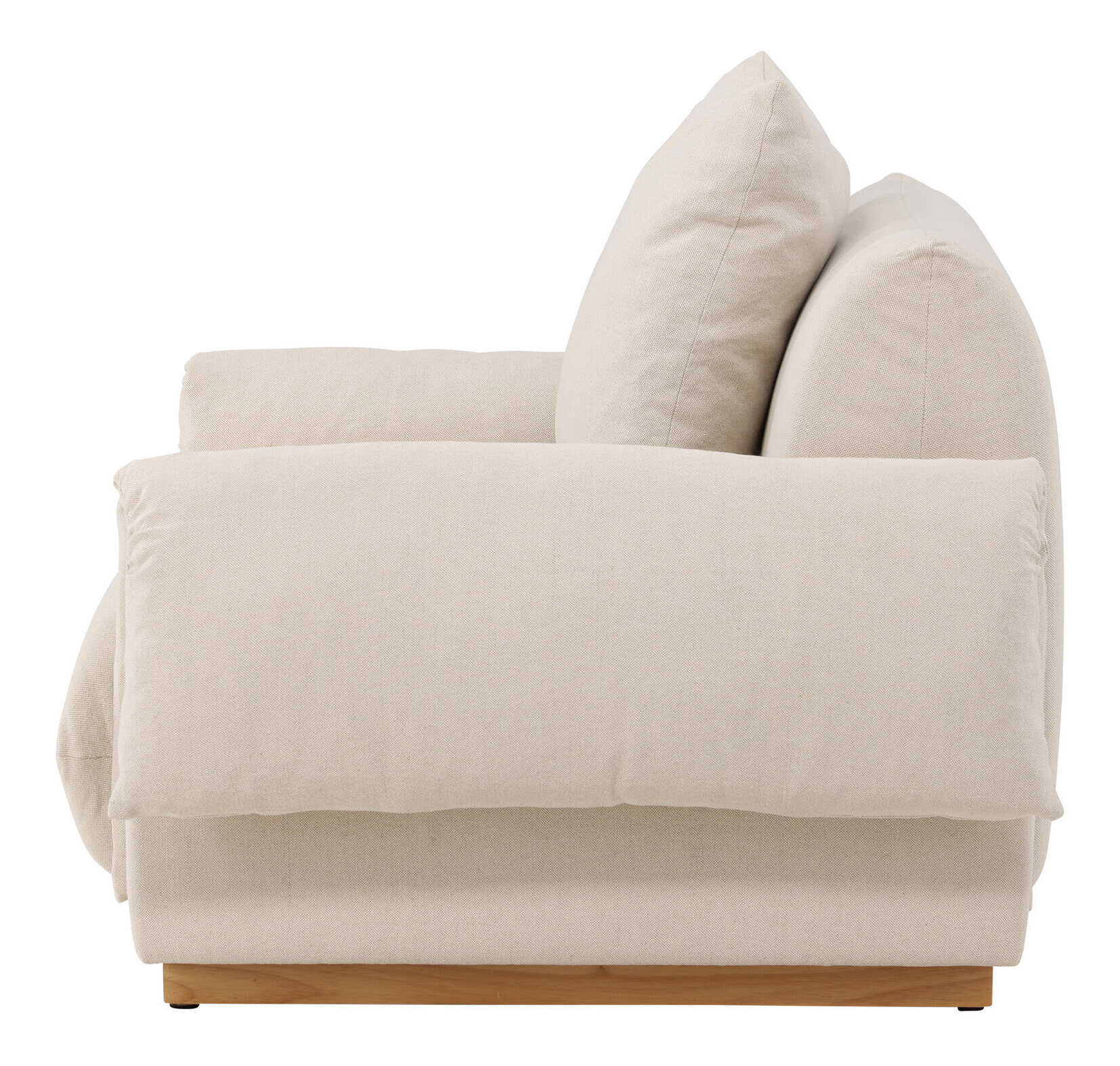 Nohr Fauteuil 'Lisa' Linnenlook, kleur Beige