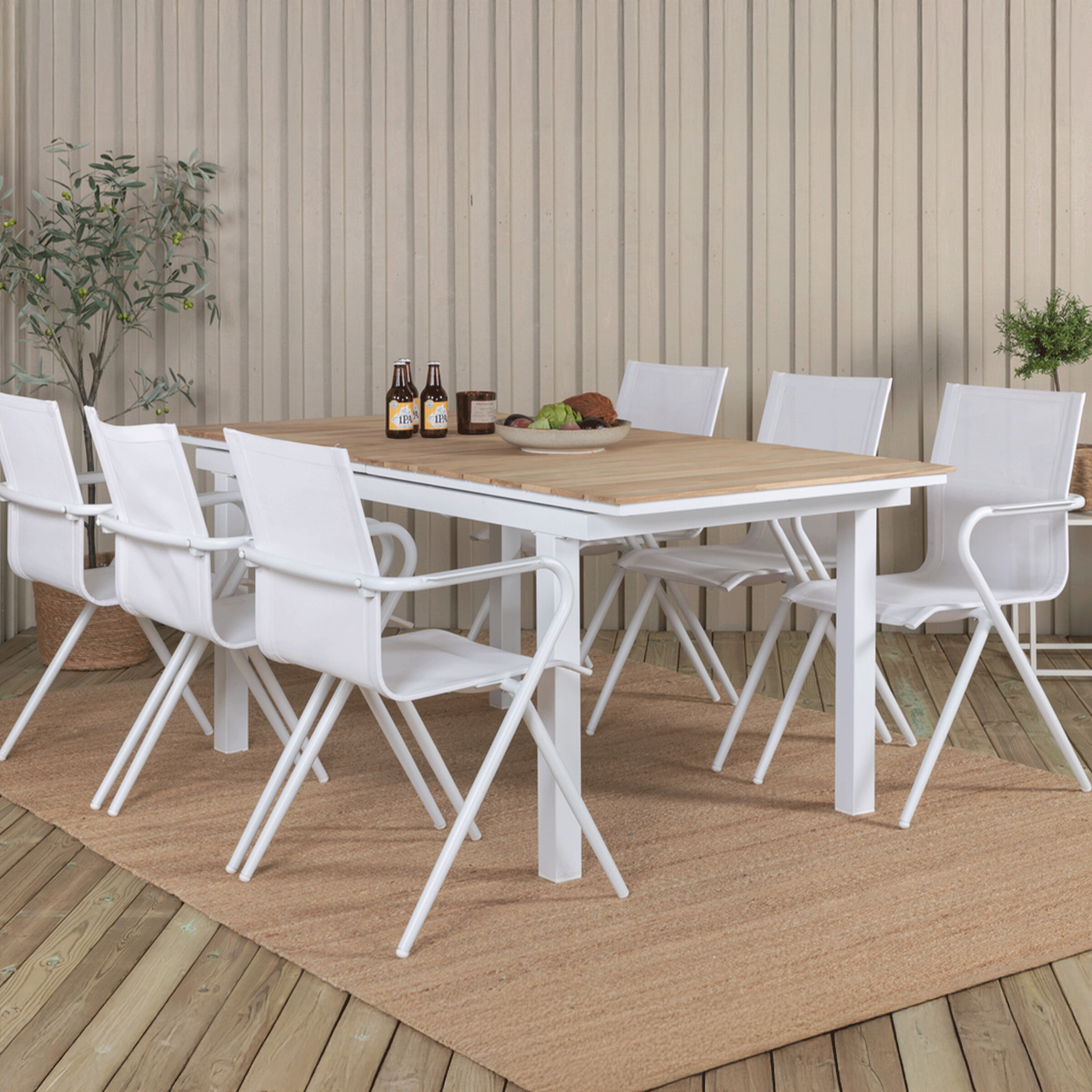 Nohr Uitschuifbare Tuintafel 'Constantina' Teakhout, 180/240 x 90cm